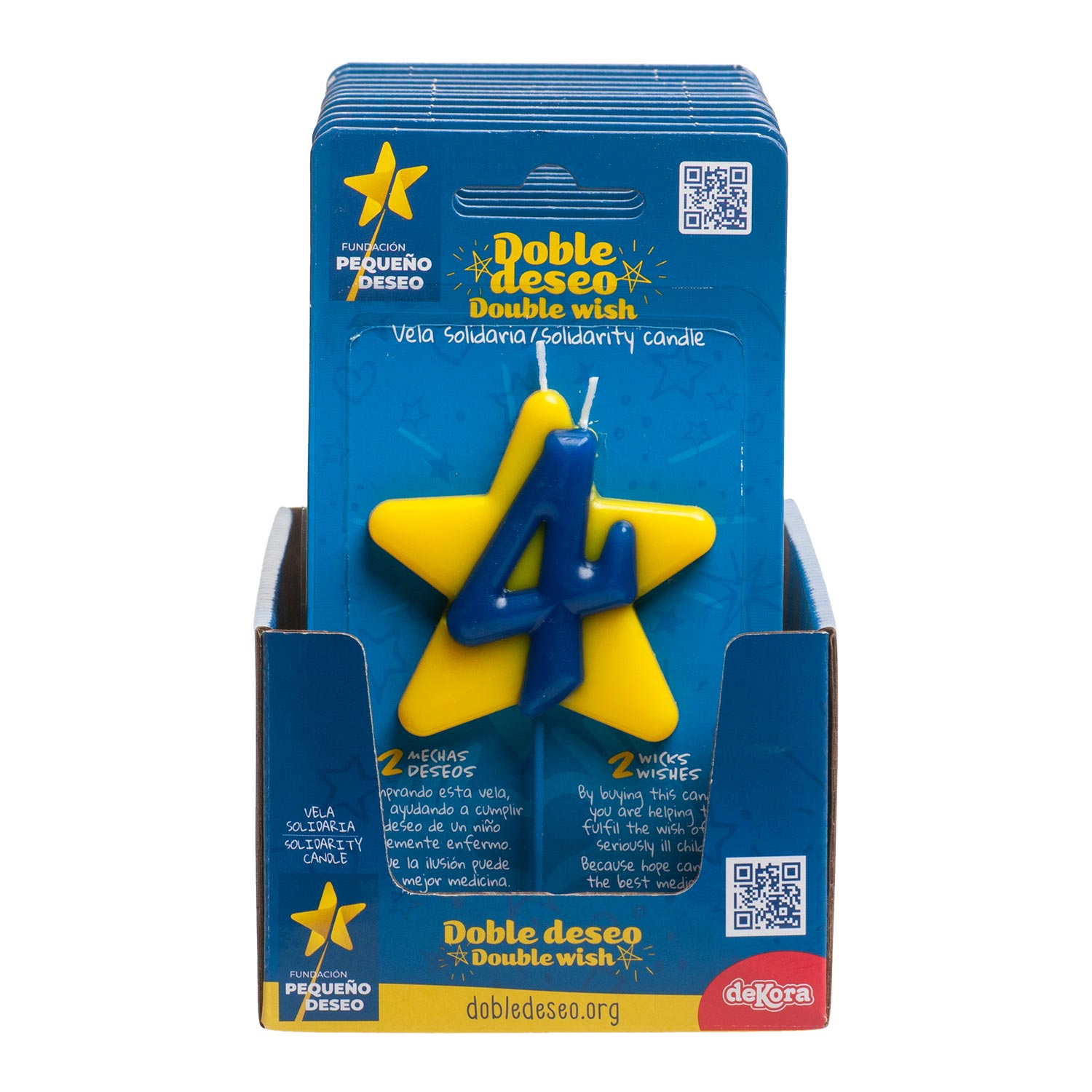 DOUBLE STAR SOLIDARITY BIRTHDAY CANDLE | Nº4