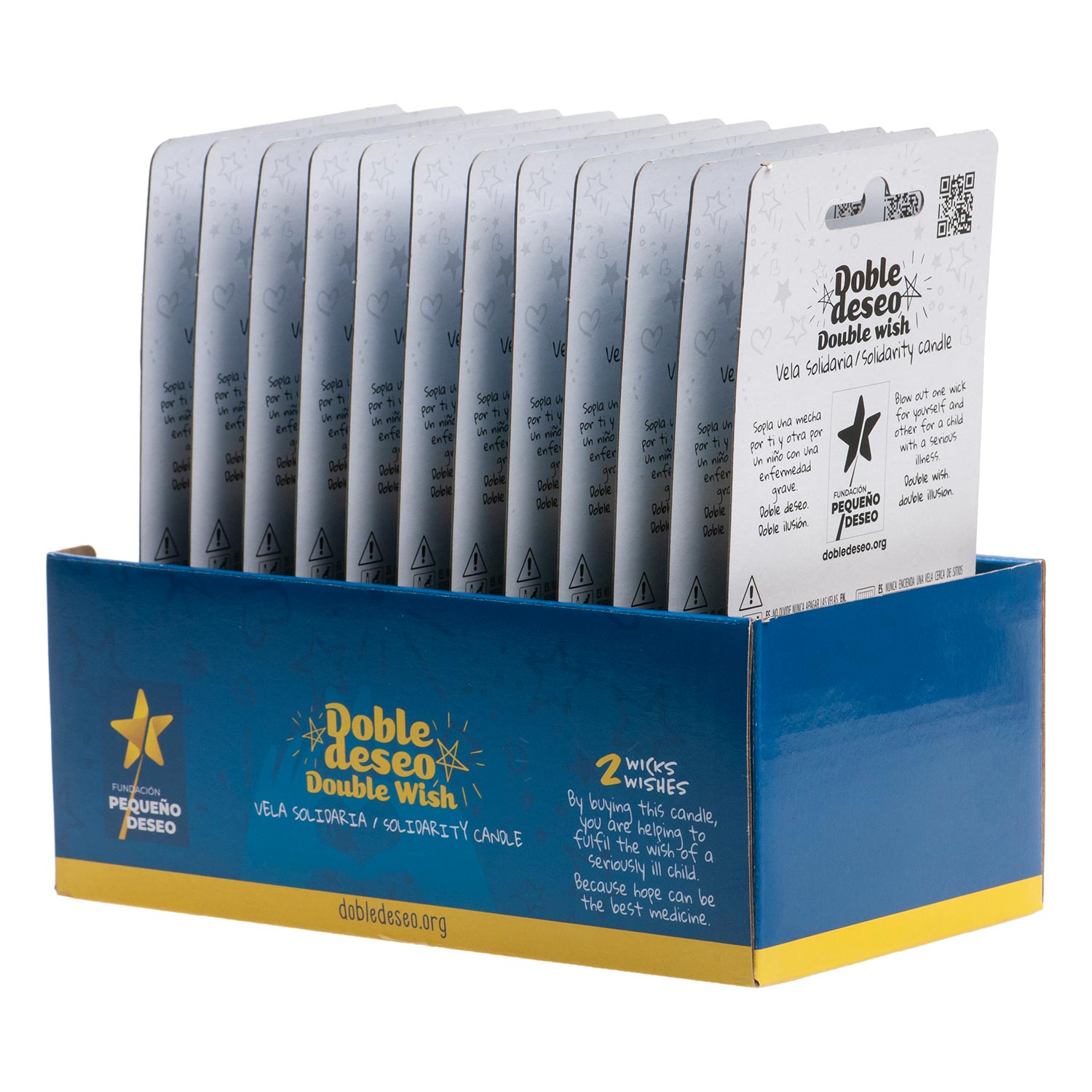 VELA ANIVERSÁRIO SOLIDÁRIA ESTRELA DESEJO DUPLO | Nº5