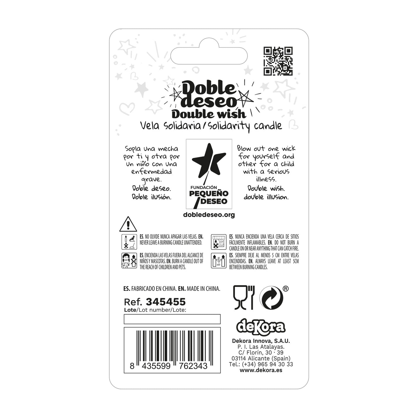 DOUBLE STAR SOLIDARITY BIRTHDAY CANDLE | Nº5