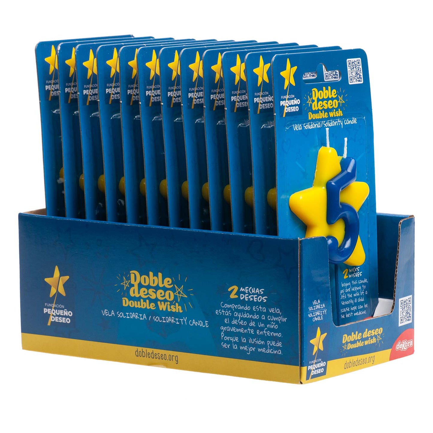 DOUBLE STAR SOLIDARITY BIRTHDAY CANDLE | Nº5