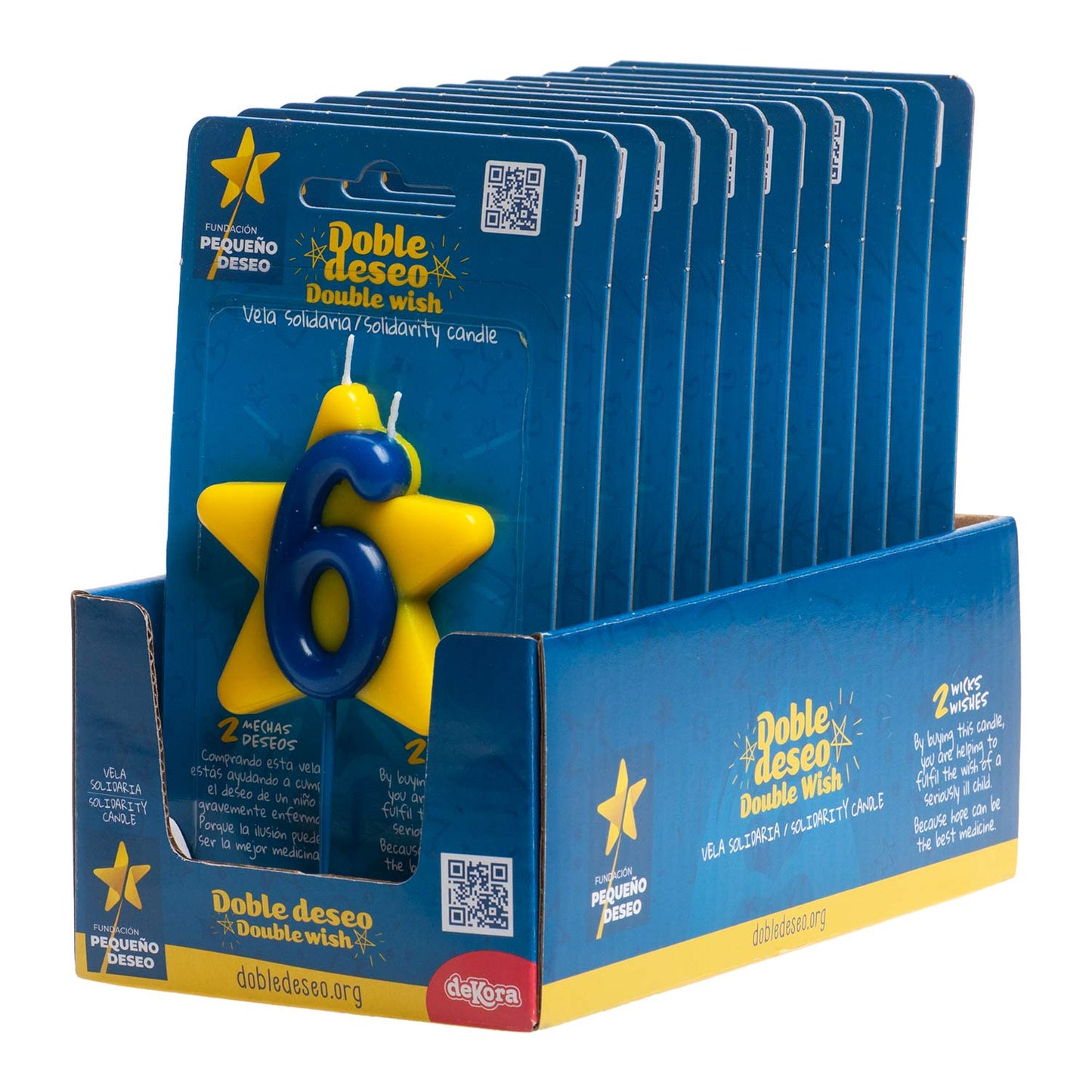 DOUBLE STAR SOLIDARITY BIRTHDAY CANDLE | Nº6