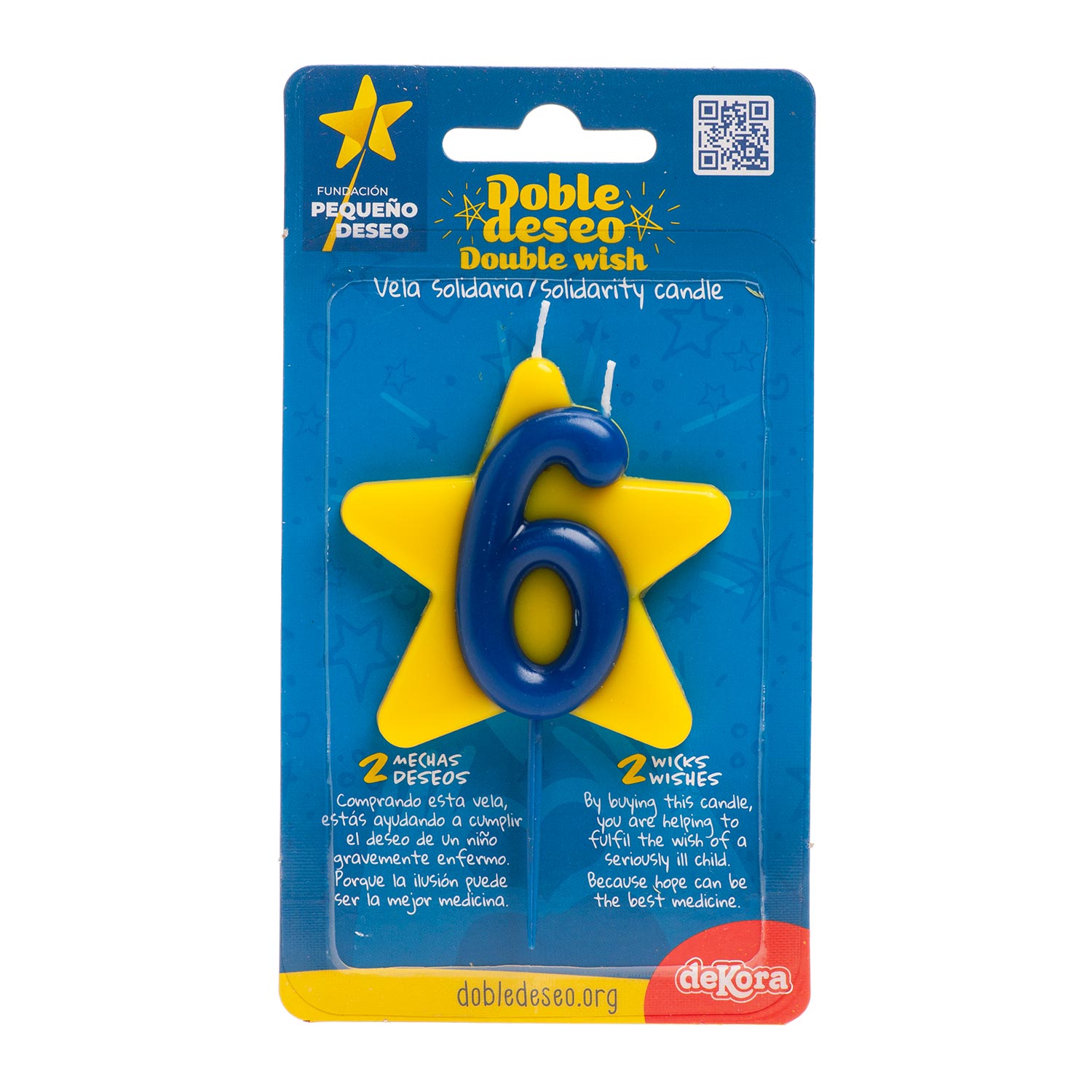 DOUBLE STAR SOLIDARITY BIRTHDAY CANDLE | Nº6
