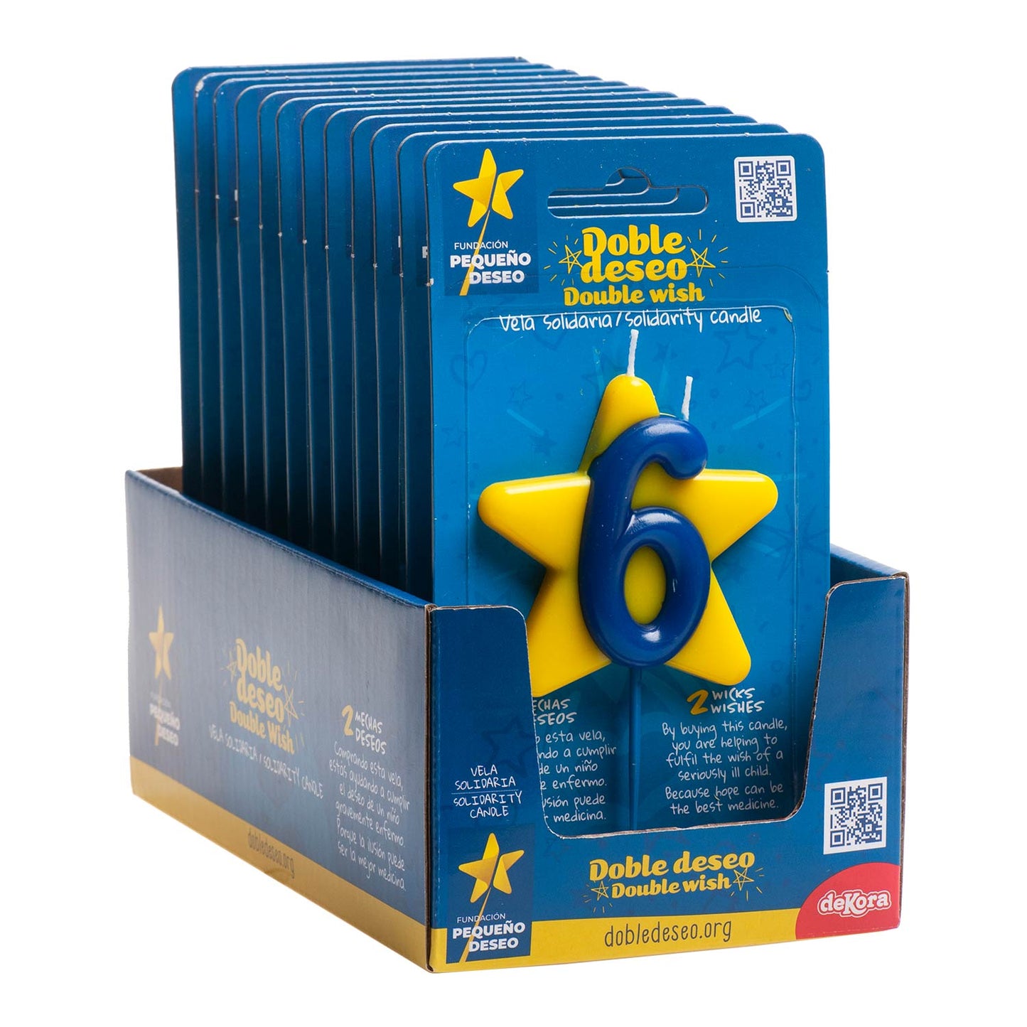 DOUBLE STAR SOLIDARITY BIRTHDAY CANDLE | Nº6