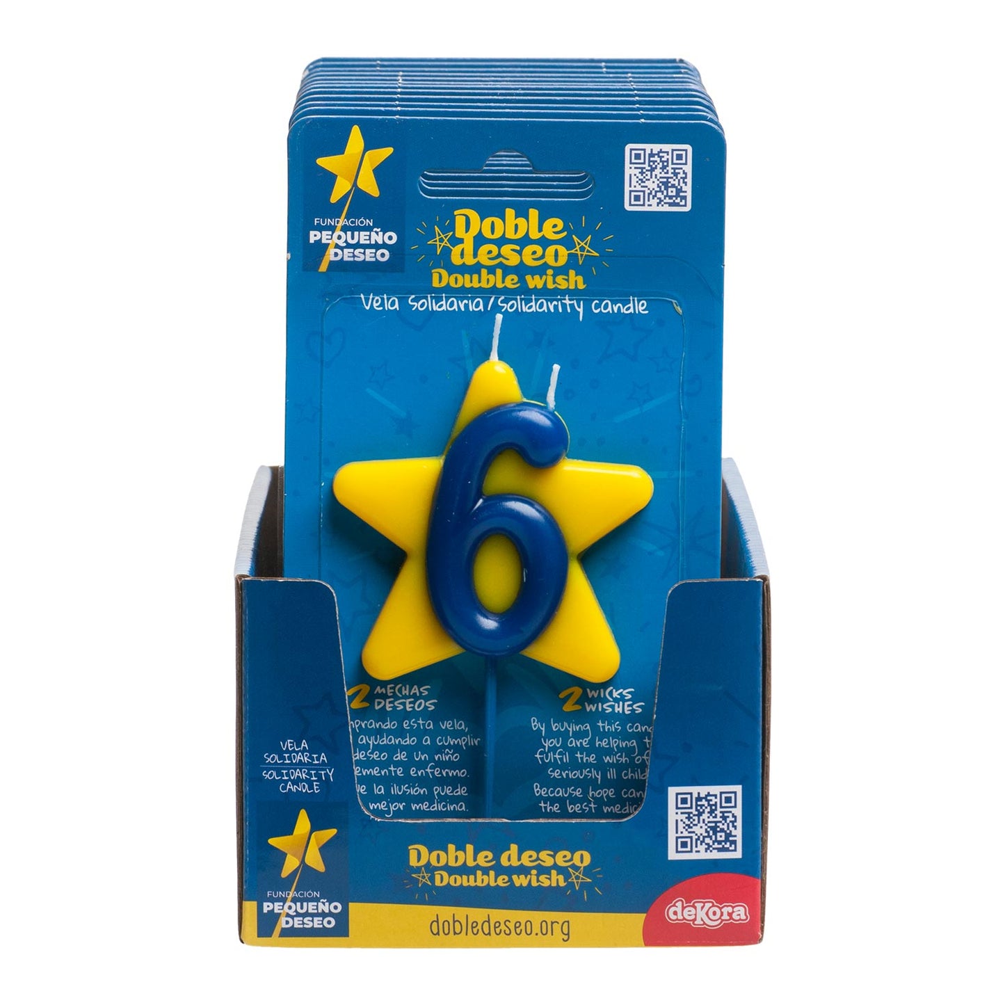 DOUBLE STAR SOLIDARITY BIRTHDAY CANDLE | Nº6
