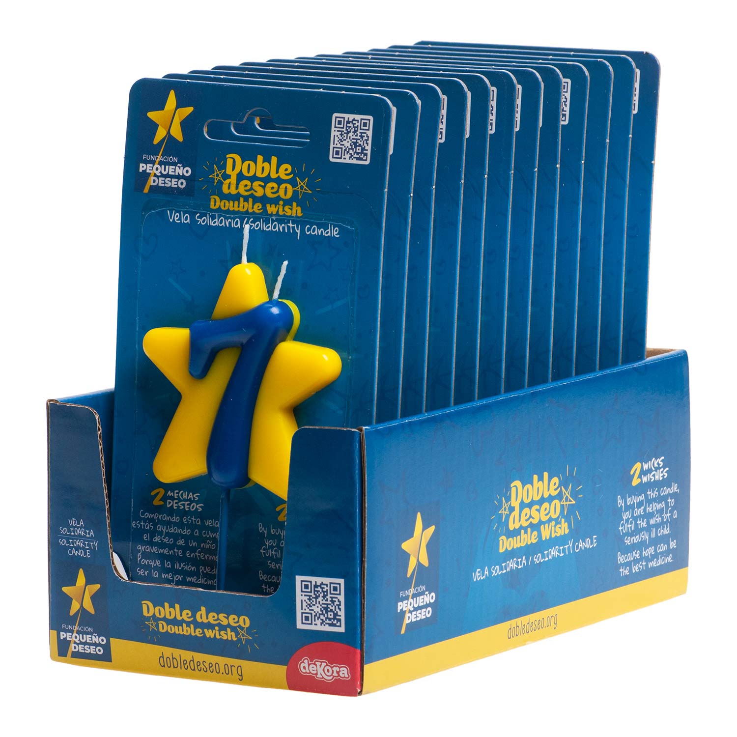 DOUBLE STAR SOLIDARITY BIRTHDAY CANDLE | Nº7