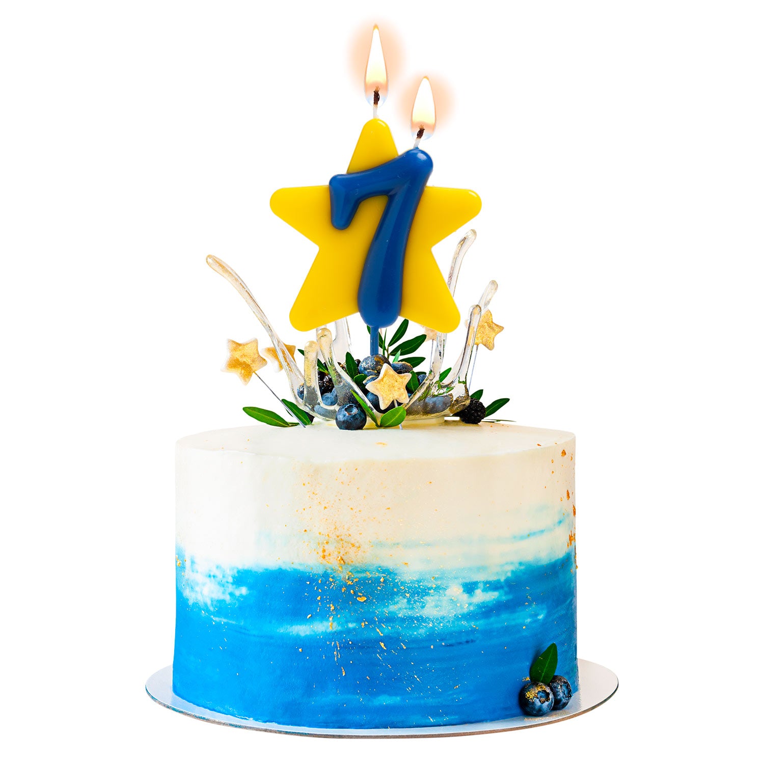 DOUBLE STAR SOLIDARITY BIRTHDAY CANDLE | Nº7