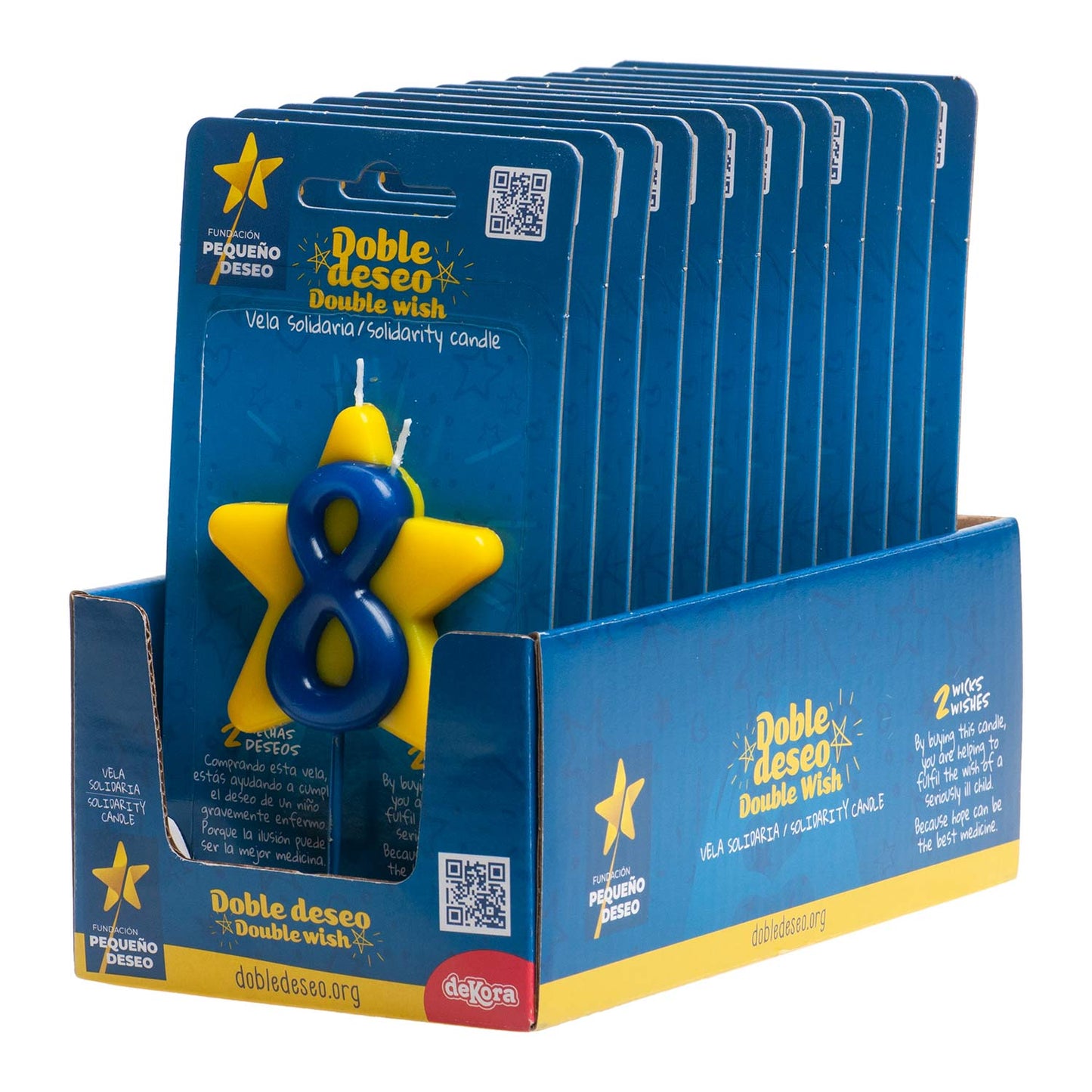 DOUBLE STAR SOLIDARITY BIRTHDAY CANDLE | Nº8