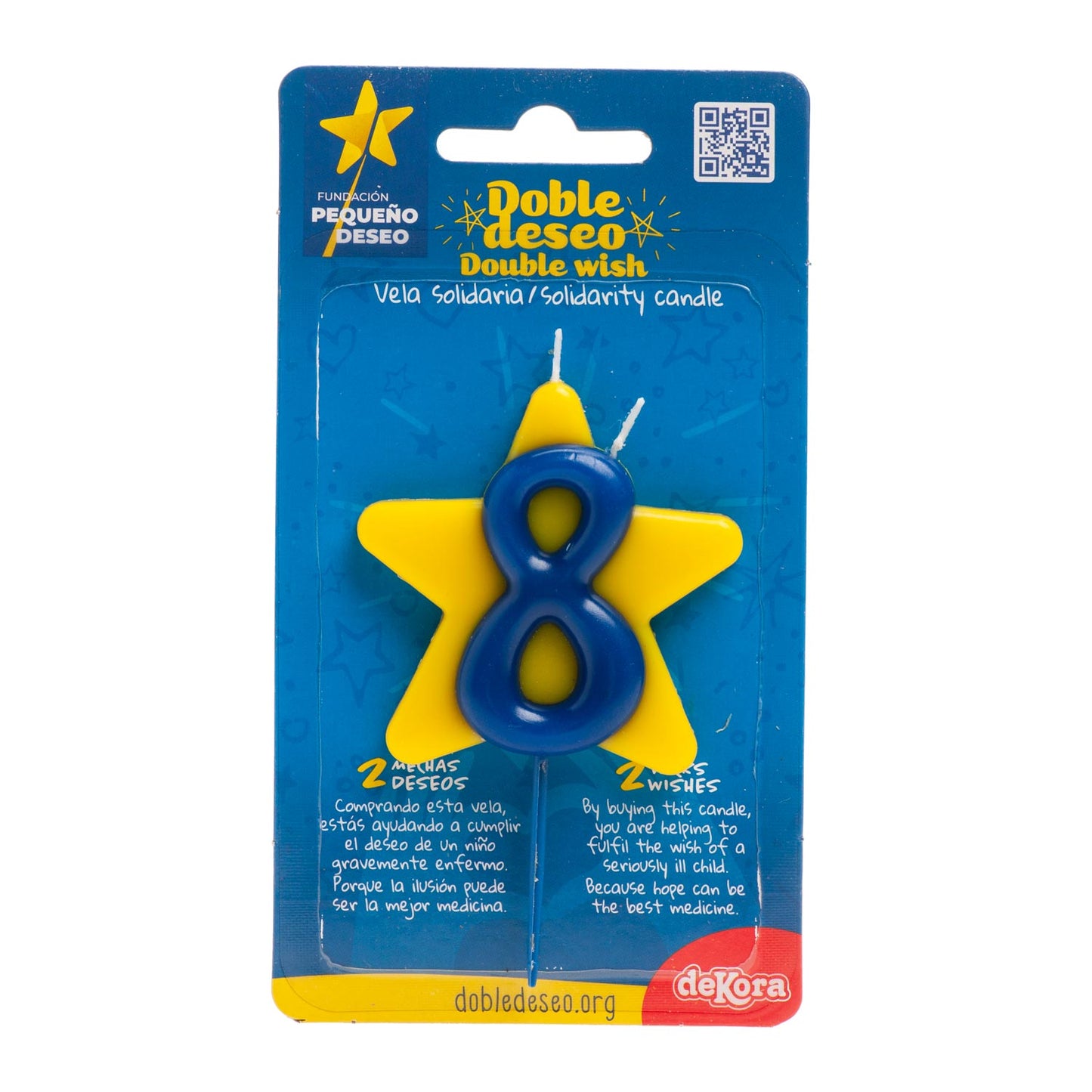 DOUBLE STAR SOLIDARITY BIRTHDAY CANDLE | Nº8