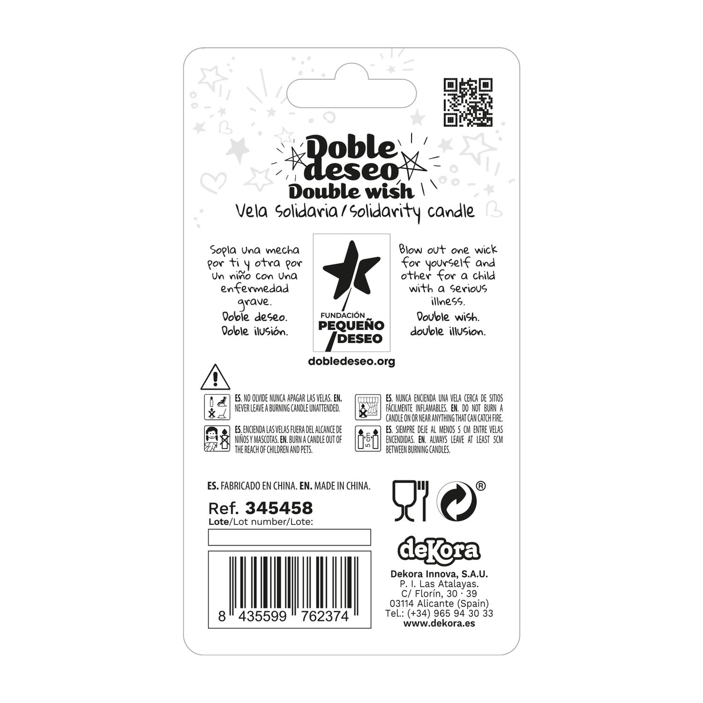 DOUBLE STAR SOLIDARITY BIRTHDAY CANDLE | Nº8