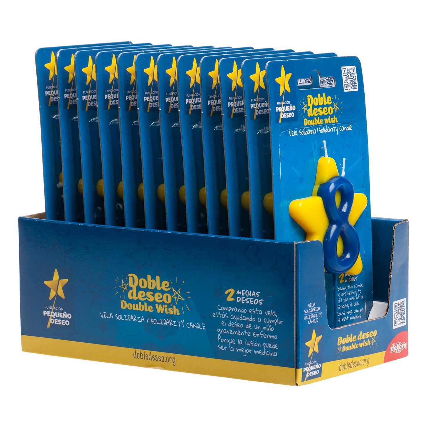 DOUBLE STAR SOLIDARITY BIRTHDAY CANDLE | Nº8