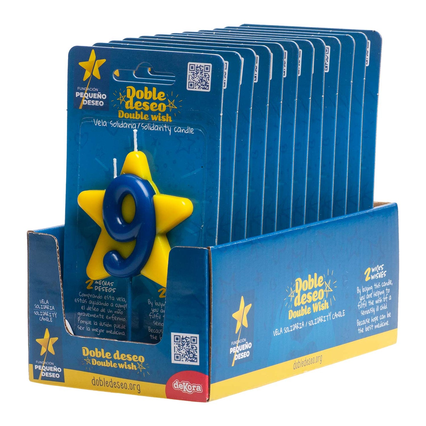 DOUBLE STAR SOLIDARITY BIRTHDAY CANDLE | Nº9