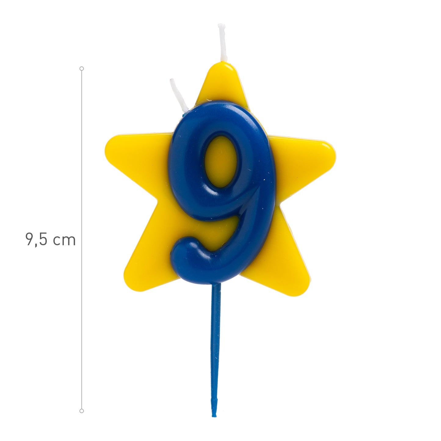 VELA ANIVERSÁRIO SOLIDÁRIA ESTRELA DESEJO DUPLO | Nº9