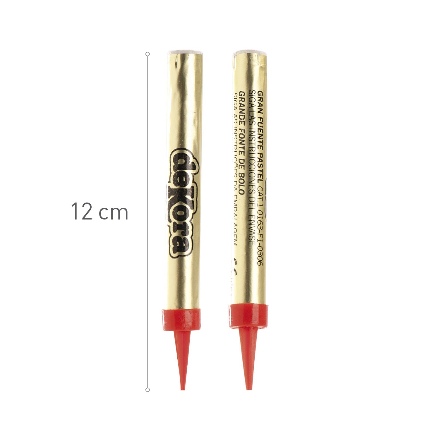 BOX 60 GOLDEN FLARES 12CM