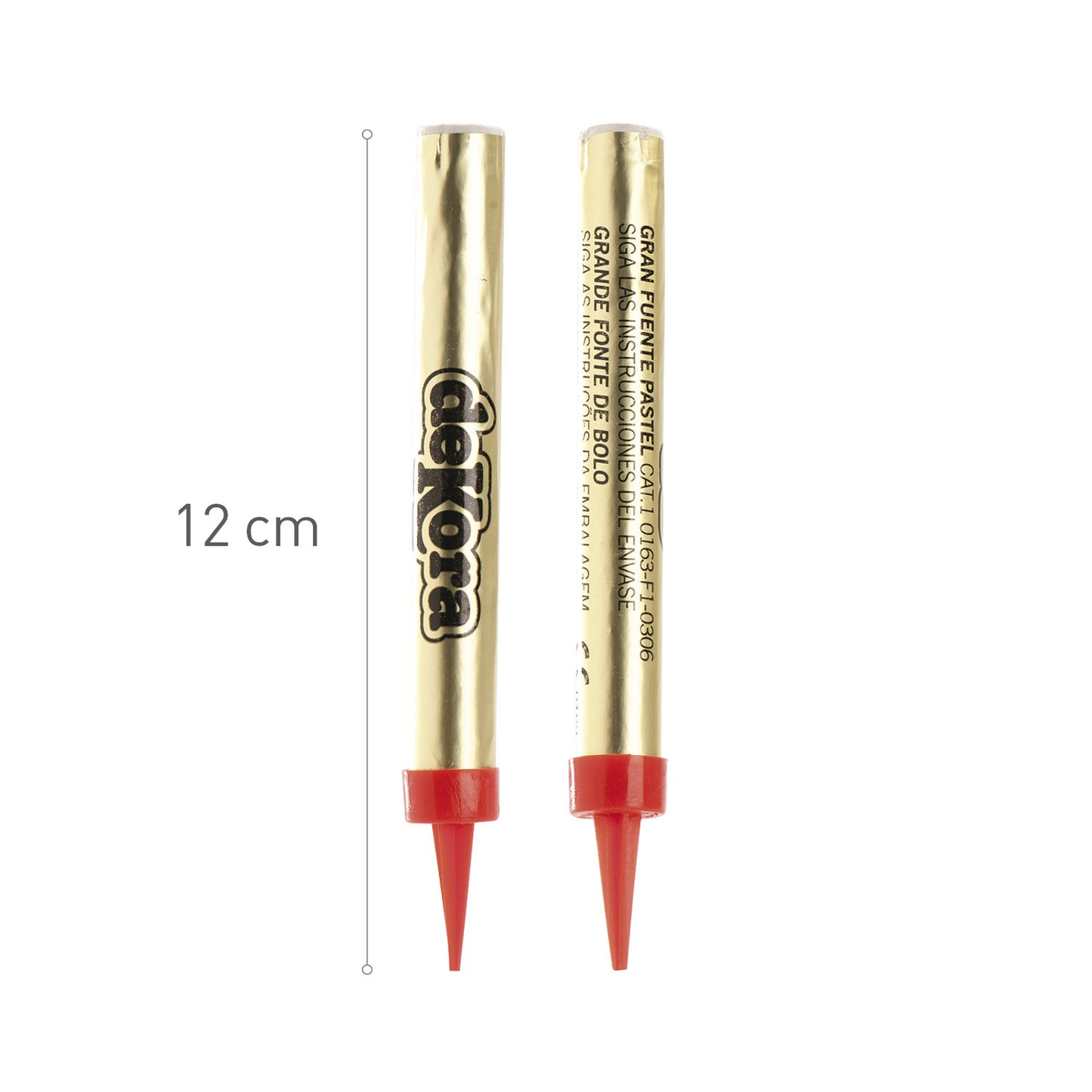 BOX 60 GOLDEN FLARES 12CM