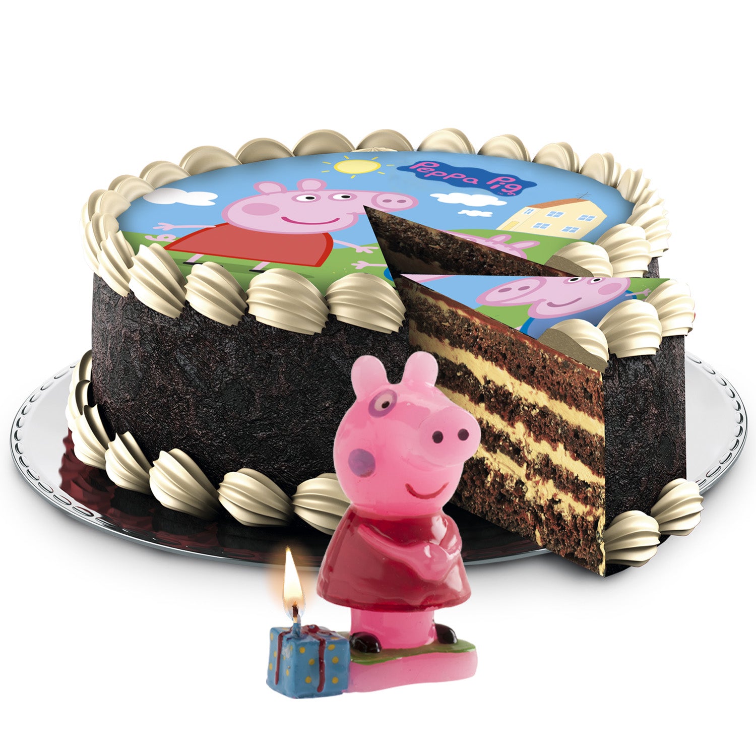 DISPLAY 6 BOUGIES PEPPA PIG 8CM