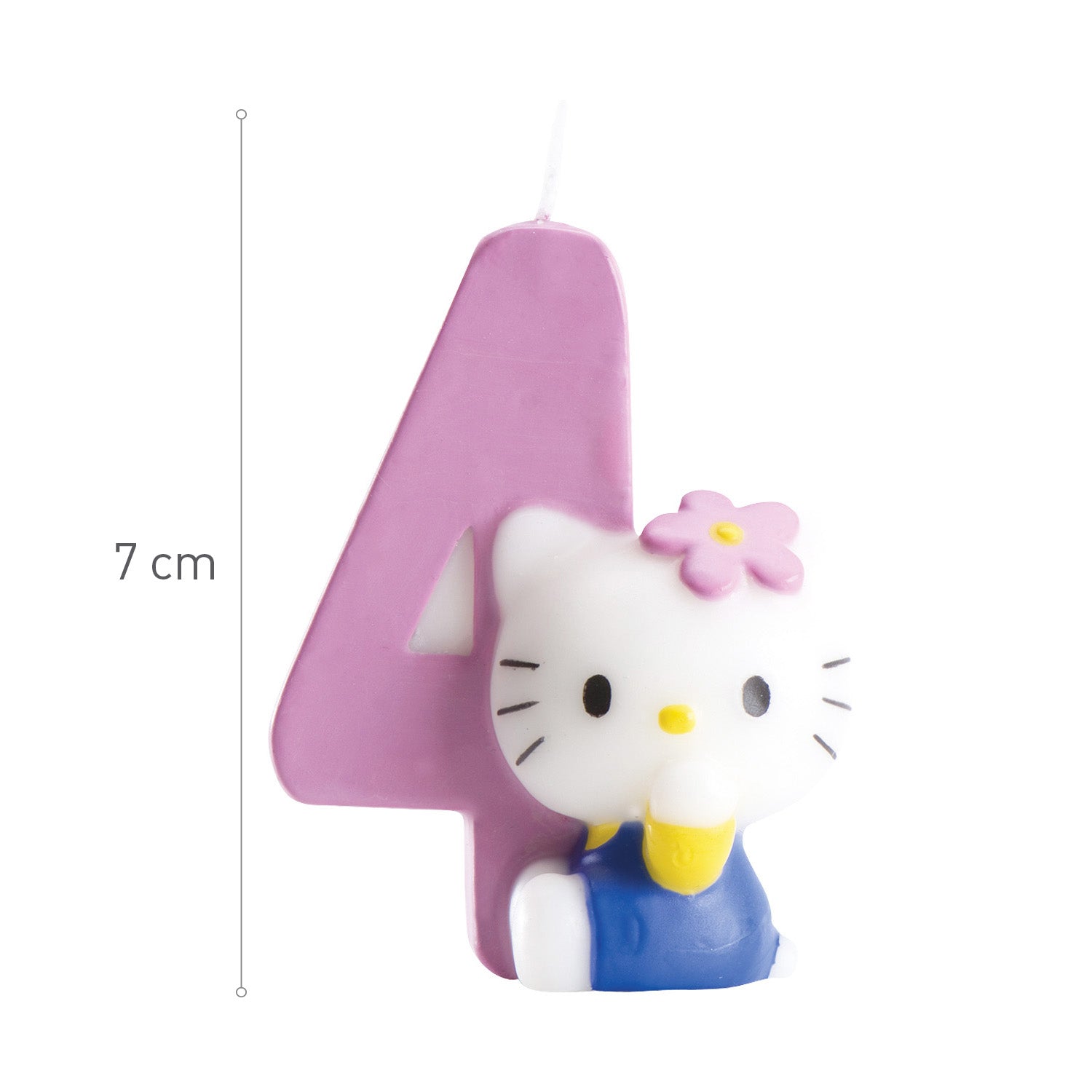 VELA DE ANIVERSÁRIO HELLO KITT Y 7CM | Nº 4