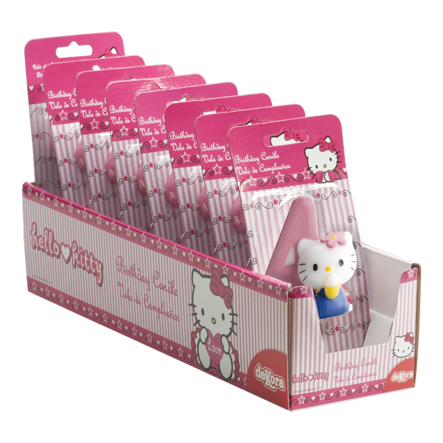 ESPOSITORE 8 CANDELE HELLO KITTY Nº4 - 7 CM