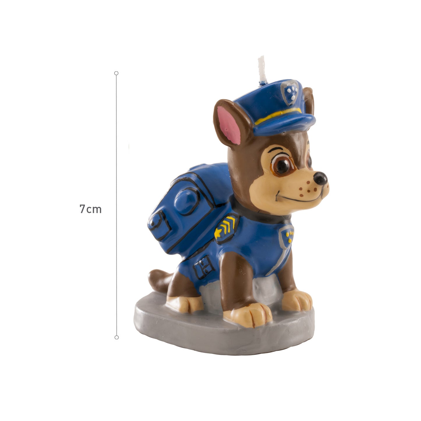 DISPLAY 6 VELAS 3D PAW PATROL CHASE 7 CM