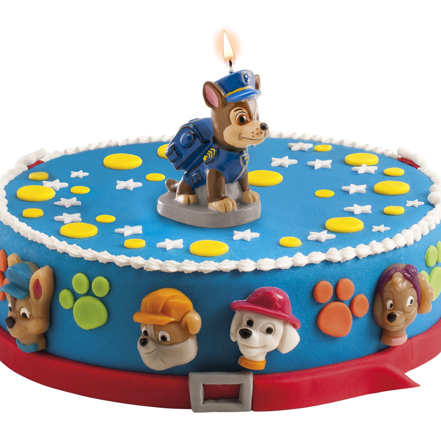 DISPLAY 8 BOUGIES 3D PAW PATROL CHASE 7CM
