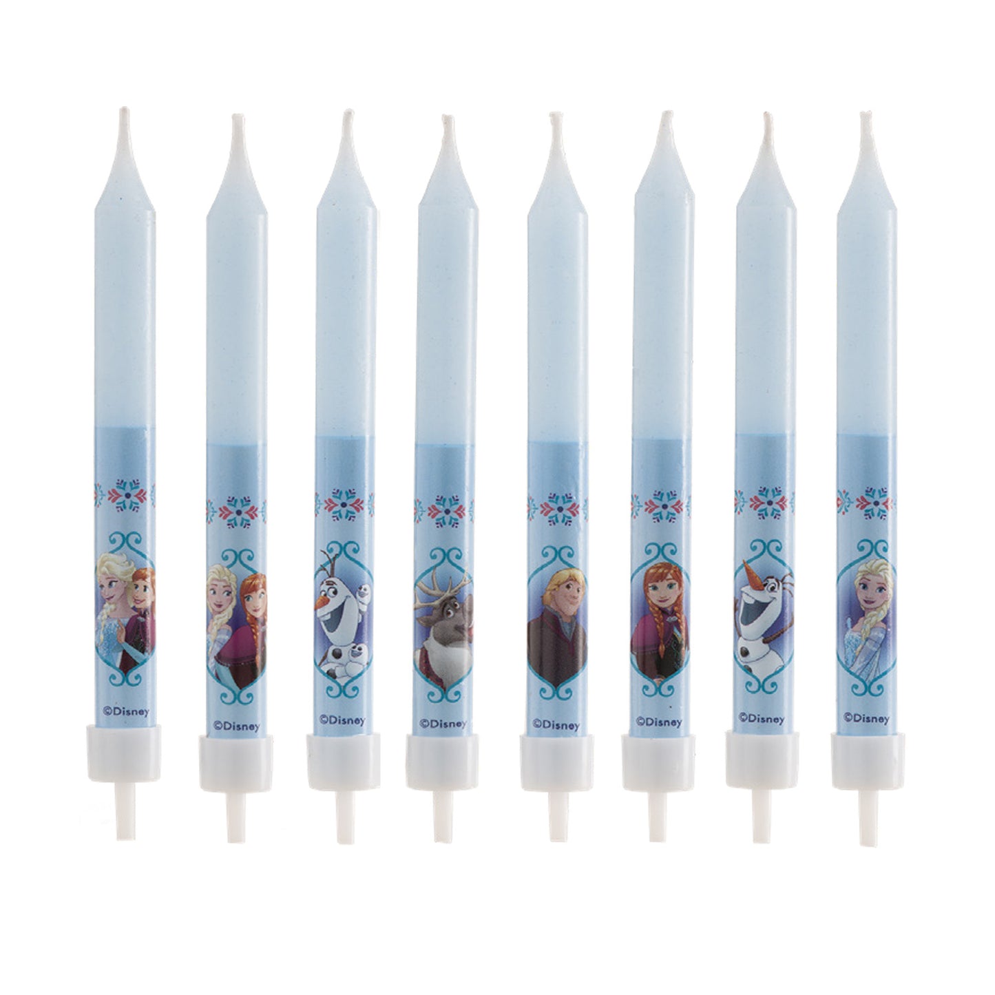 DISPLAY 12 BLISTER 8 CANDELINE BASTONCINO FROZEN 9CM
