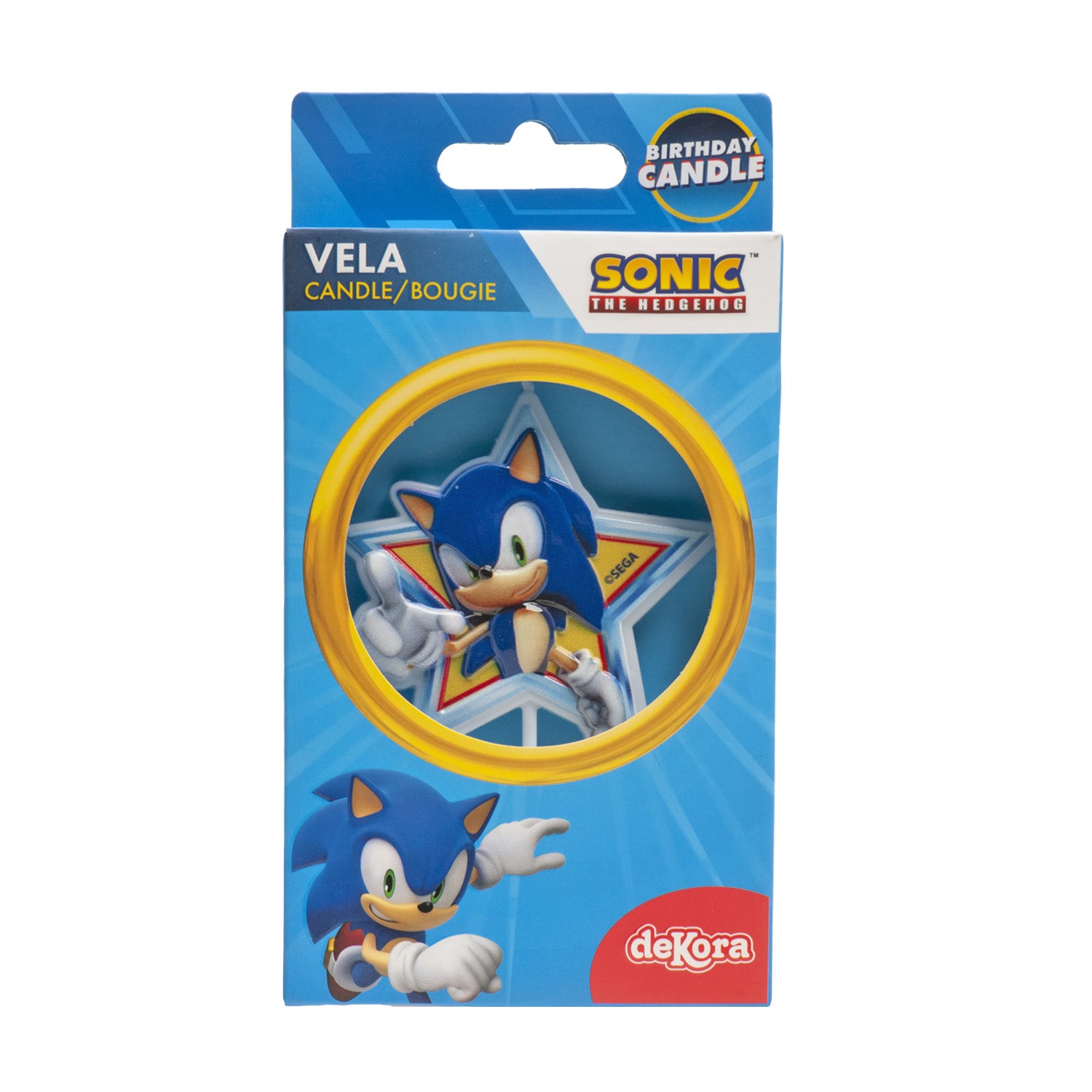 VELA DE CUMPLEAÑOS SONIC