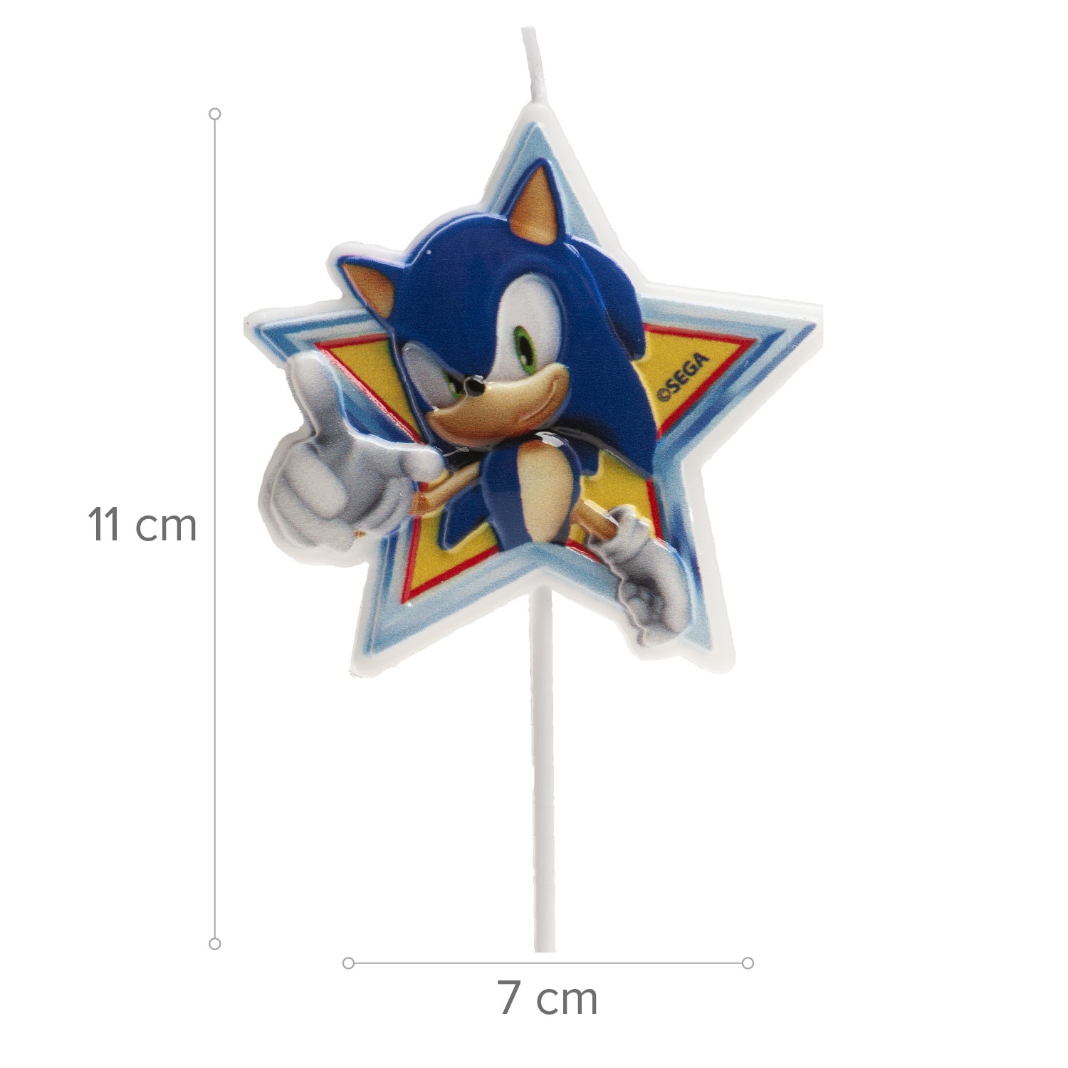 VELA DE CUMPLEAÑOS SONIC