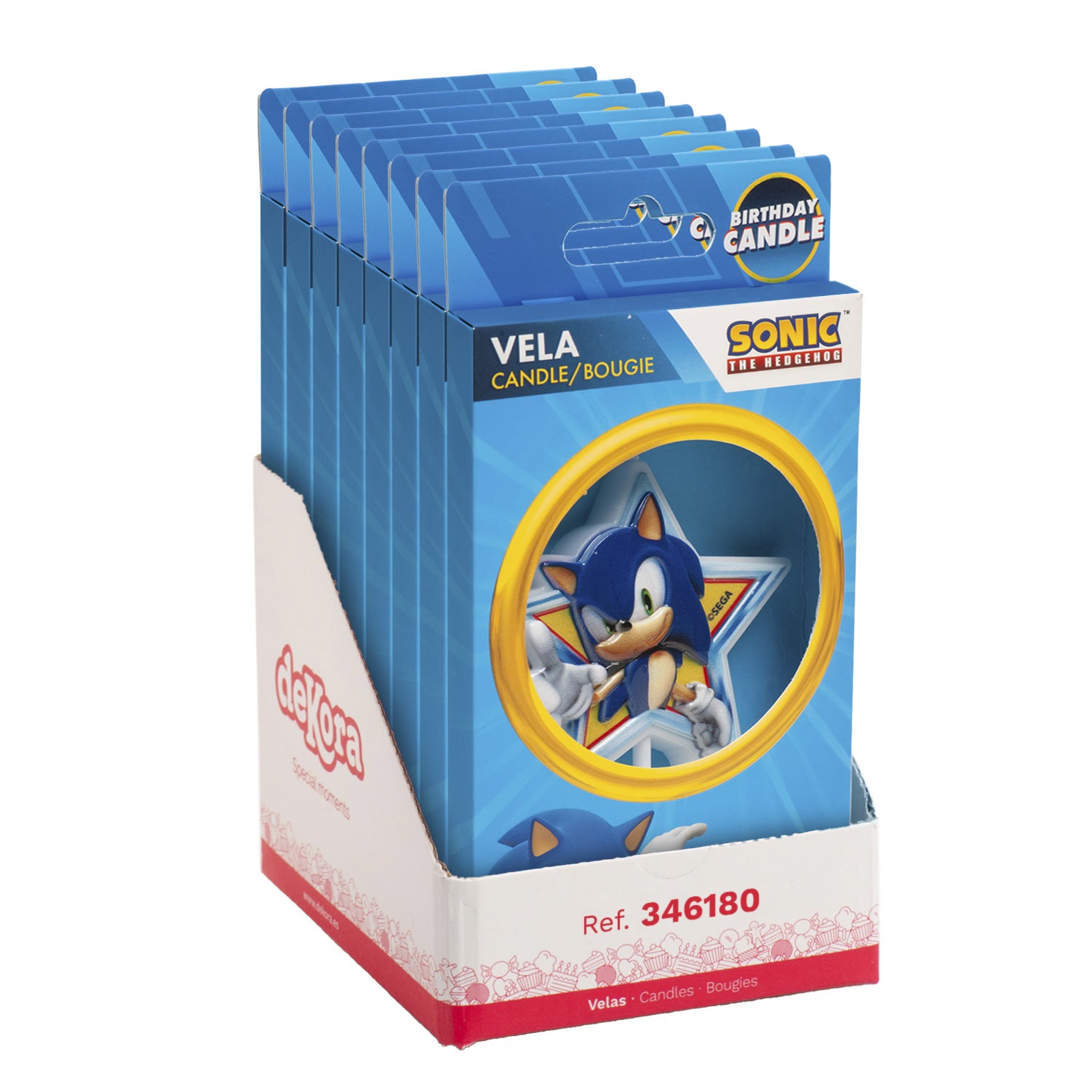 VELA DE CUMPLEAÑOS SONIC