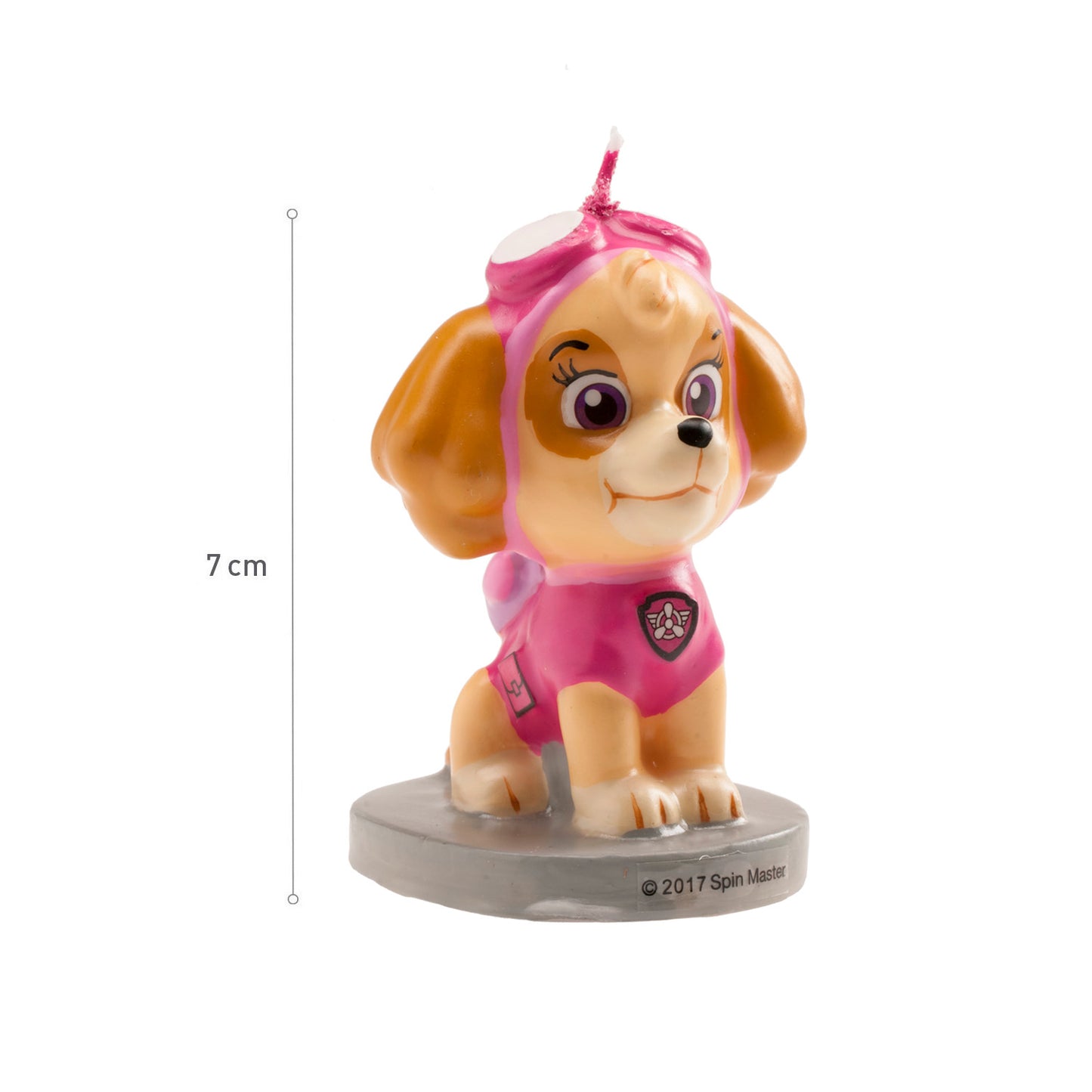 VELA ANIVERSÁRIO 3D SKYE PATRULHA PATA 7CM