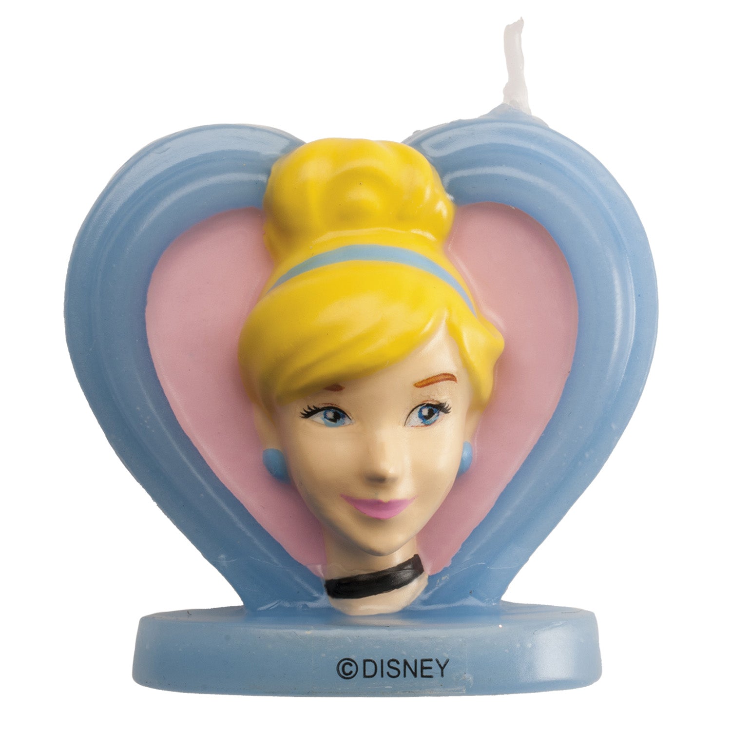 DISPLAY 8 BOUGIES D'ANNIVERSAIRE 3D CENDRILLON COEUR 5,5 CM