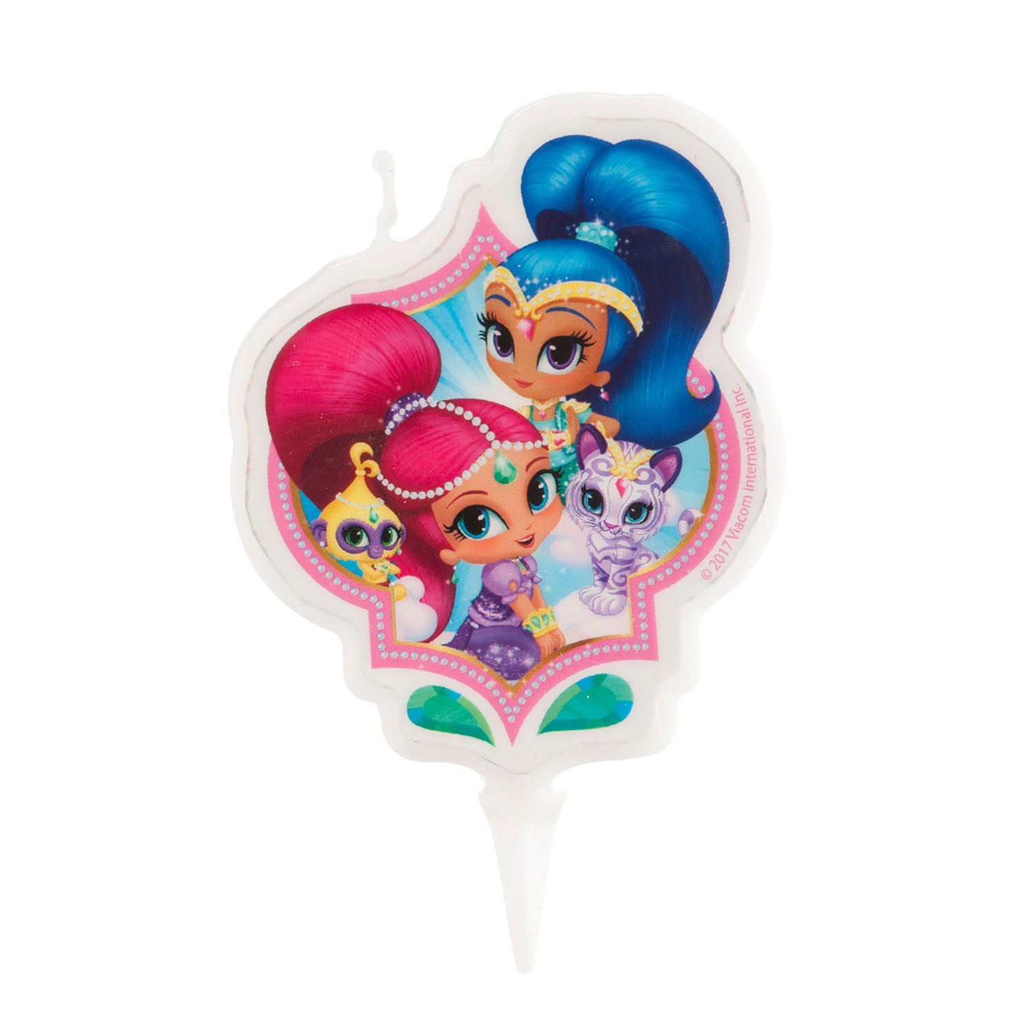 DISPLAY 12 VELAS CUMPLEAÑOS 2D "SHIMMER AND SHINE"  7 CM