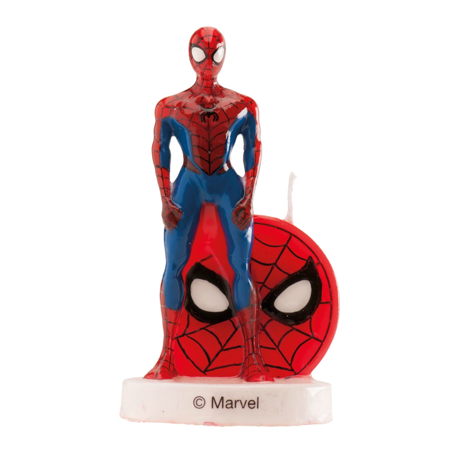 DISPLAY 6 VELAS CUMPLEAÑOS 3D SPIDERMAN 9 CM
