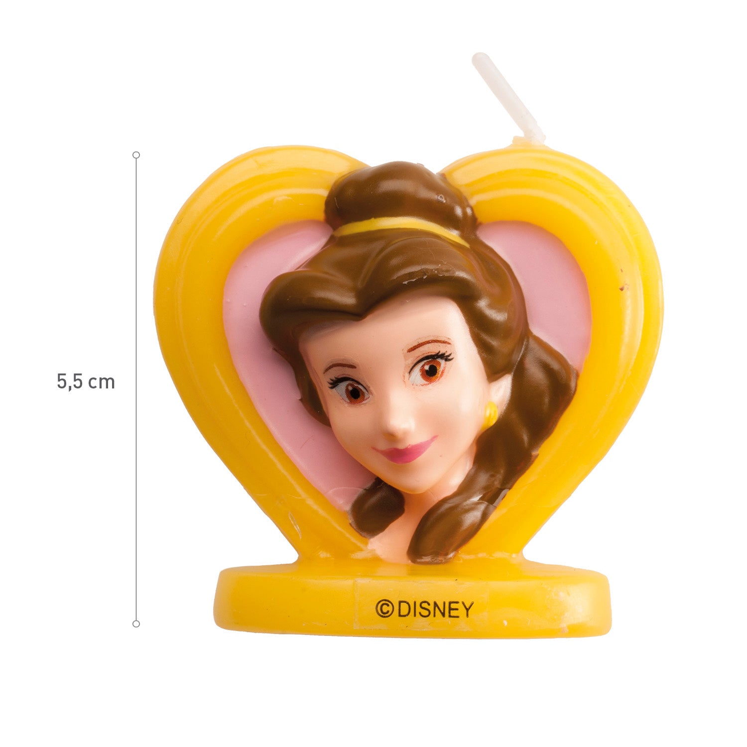 DISPLAY 8 BEAUTY HEART 3D BIRTHDAY CANDLES 5,5 CM