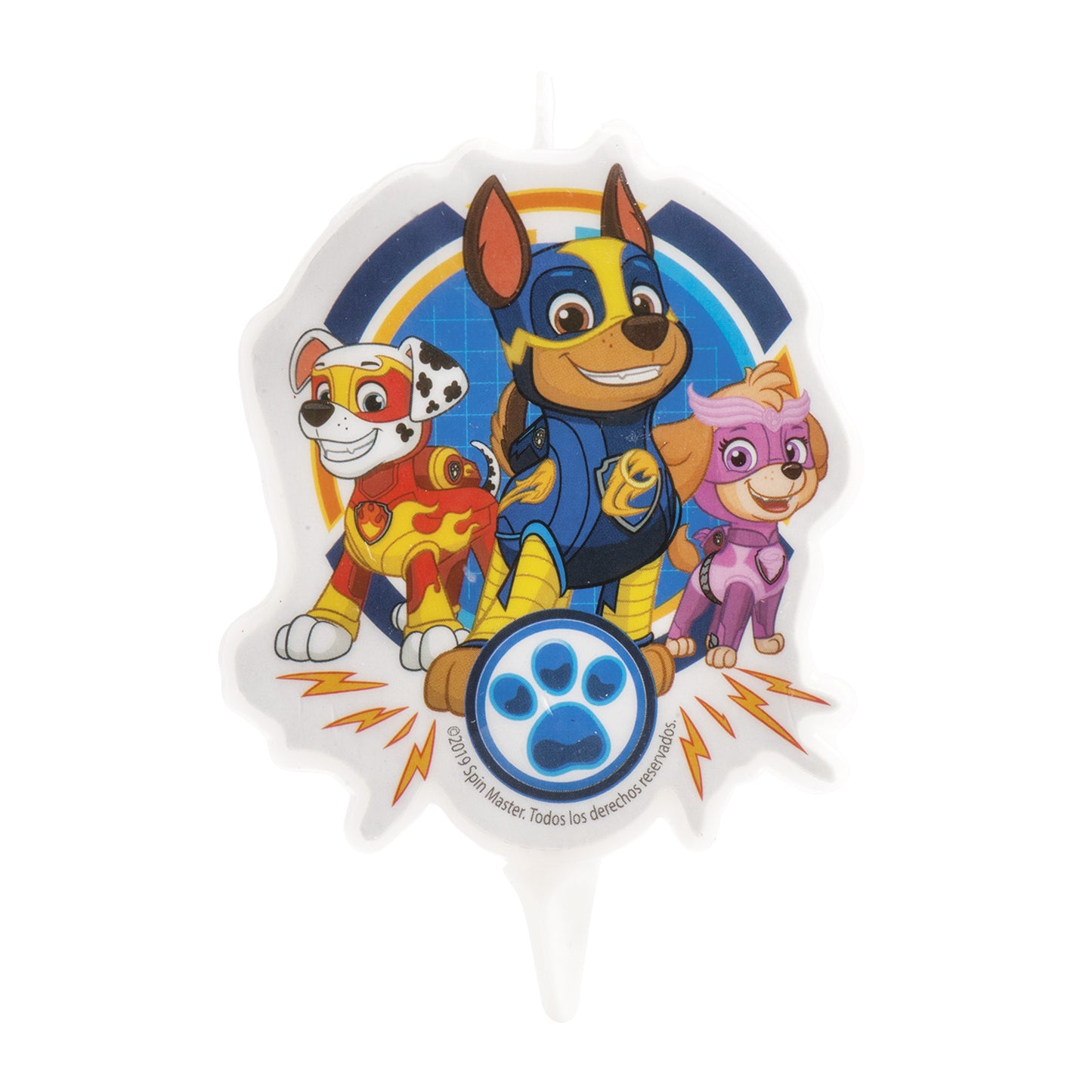 PAW PATROL DISPLAY 12 BIRTHDAY CANDLES 2D PAW PATROL 7,5 CM