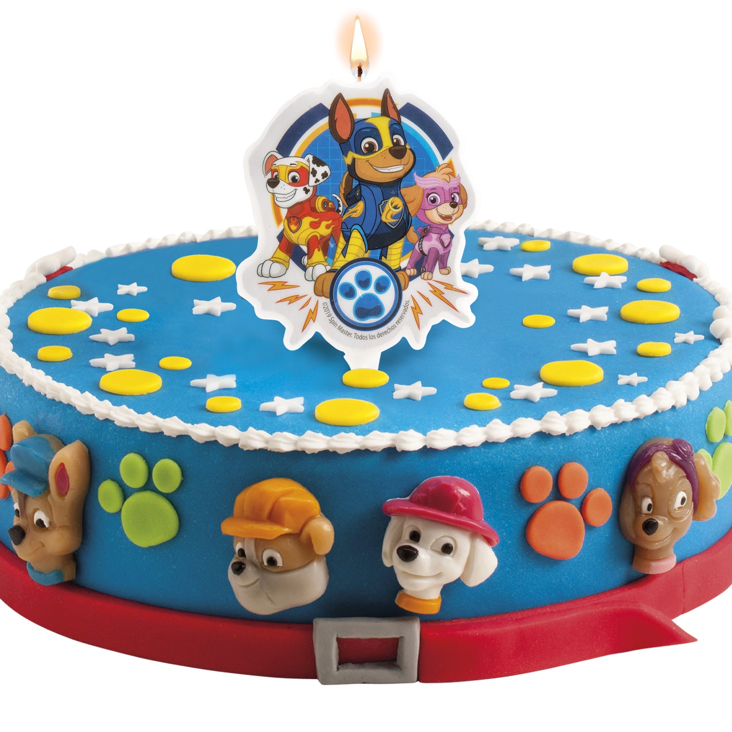 DISPLAY 12 BOUGIES ANNIVERSAIRE 2D PAW PATROL 7,5 CM
