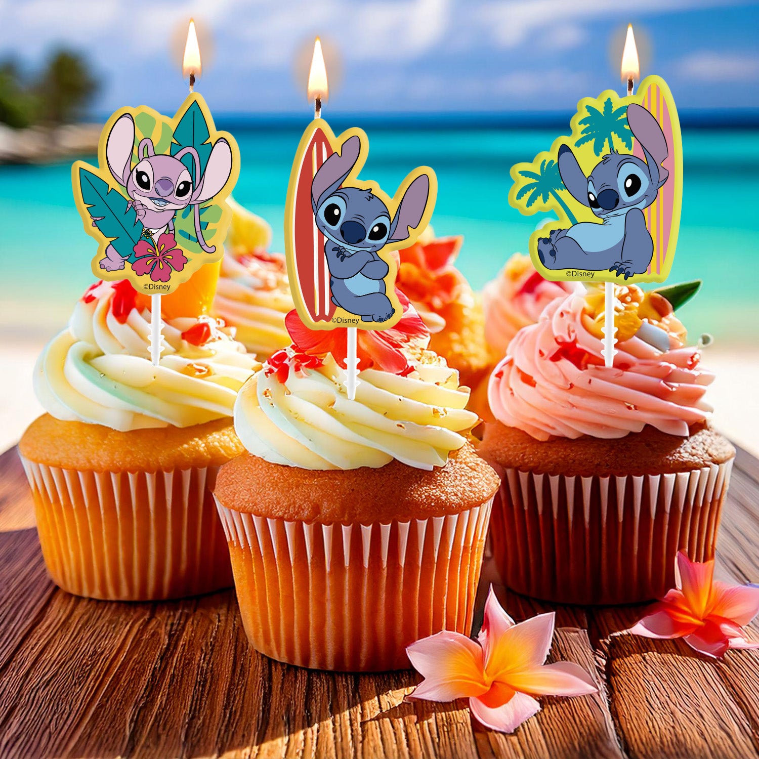 BOUGIE ANNIVERSAIRE STITCH 4U