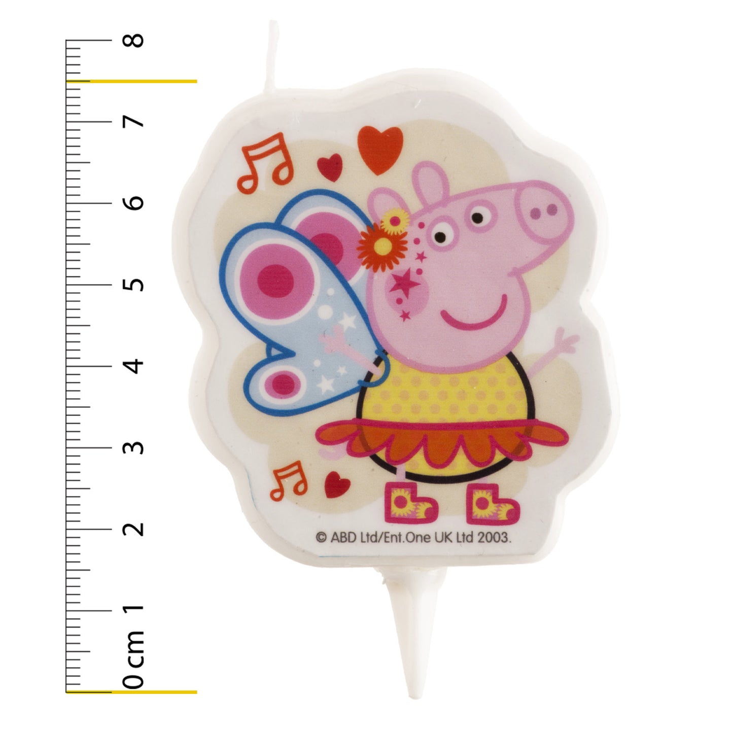 VELA CUMPLEAÑOS 2D PEPPA PIG 7,5CM