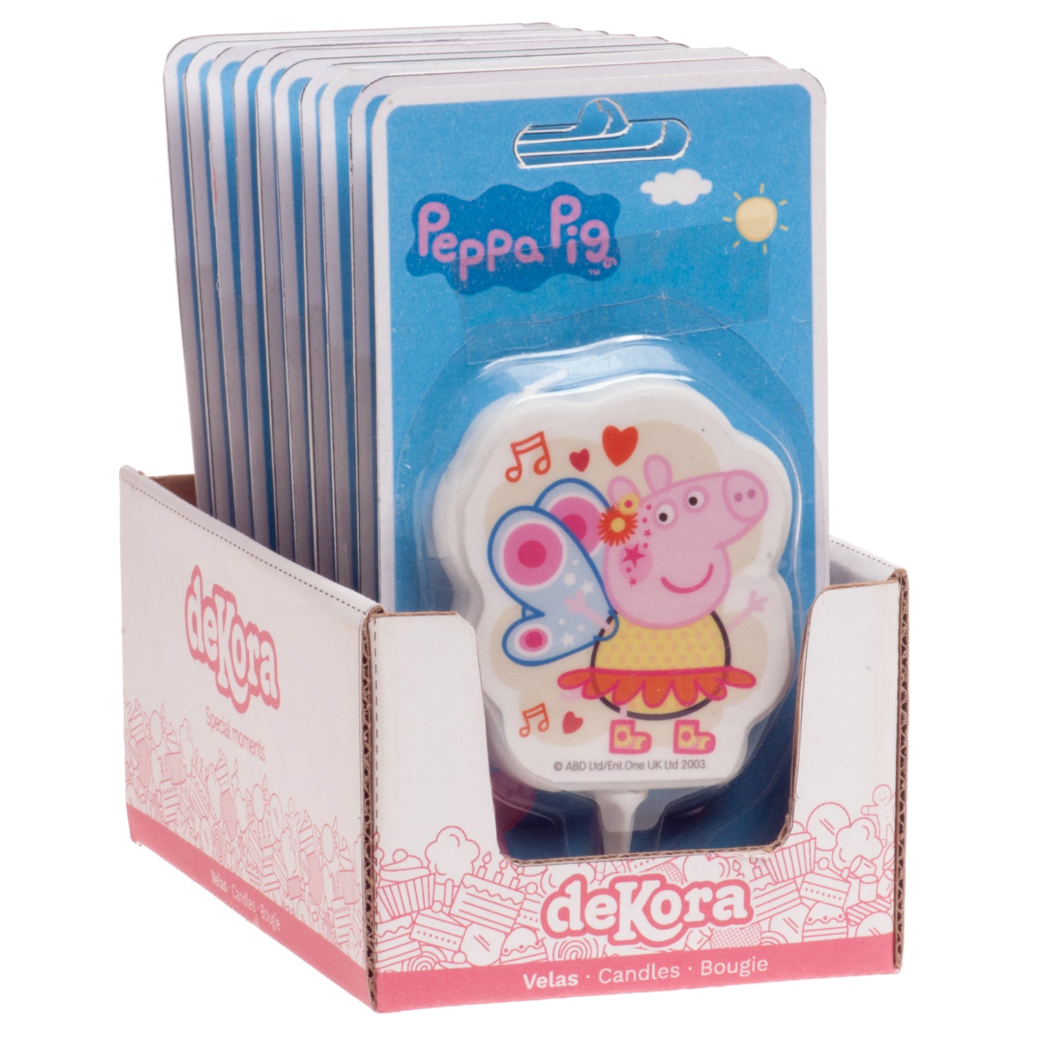 BOUGIE ANNIVERSAIRE 2D PEPPA PIG 7,5CM