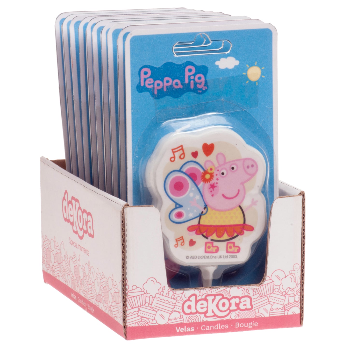 BOUGIE ANNIVERSAIRE 2D PEPPA PIG 7,5CM