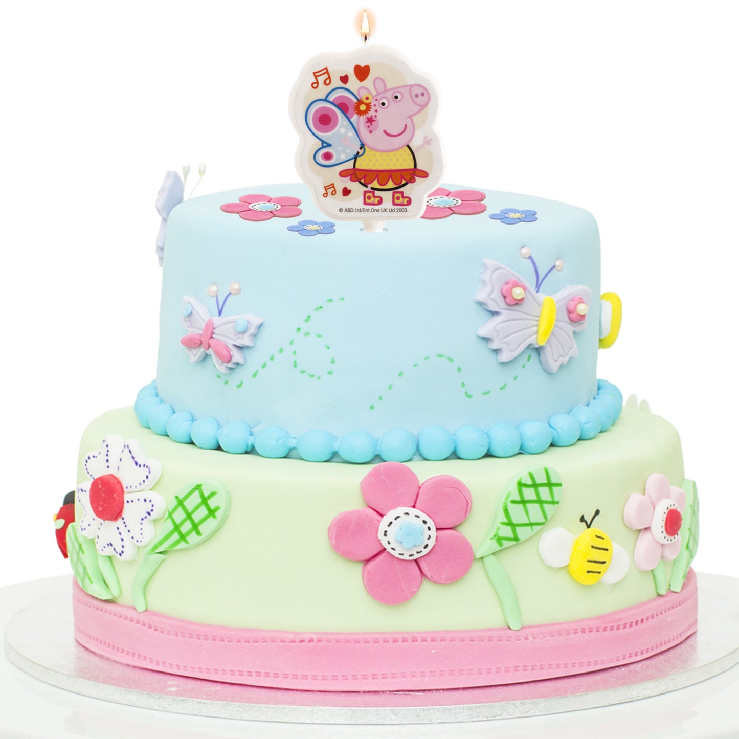 BOUGIE ANNIVERSAIRE 2D PEPPA PIG 7,5CM