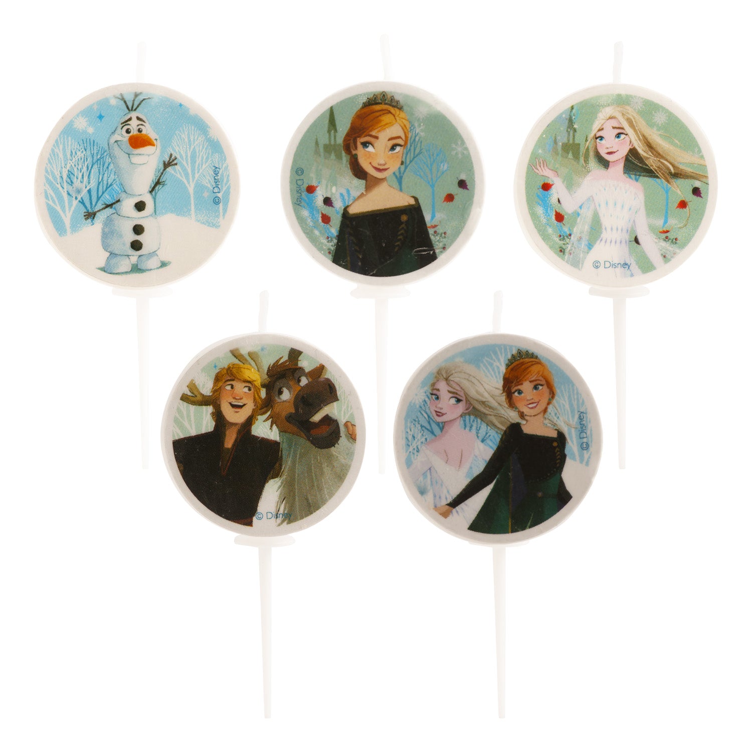 BOUGIES D'ANNIVERSAIRE FROZEN Ø 3CM