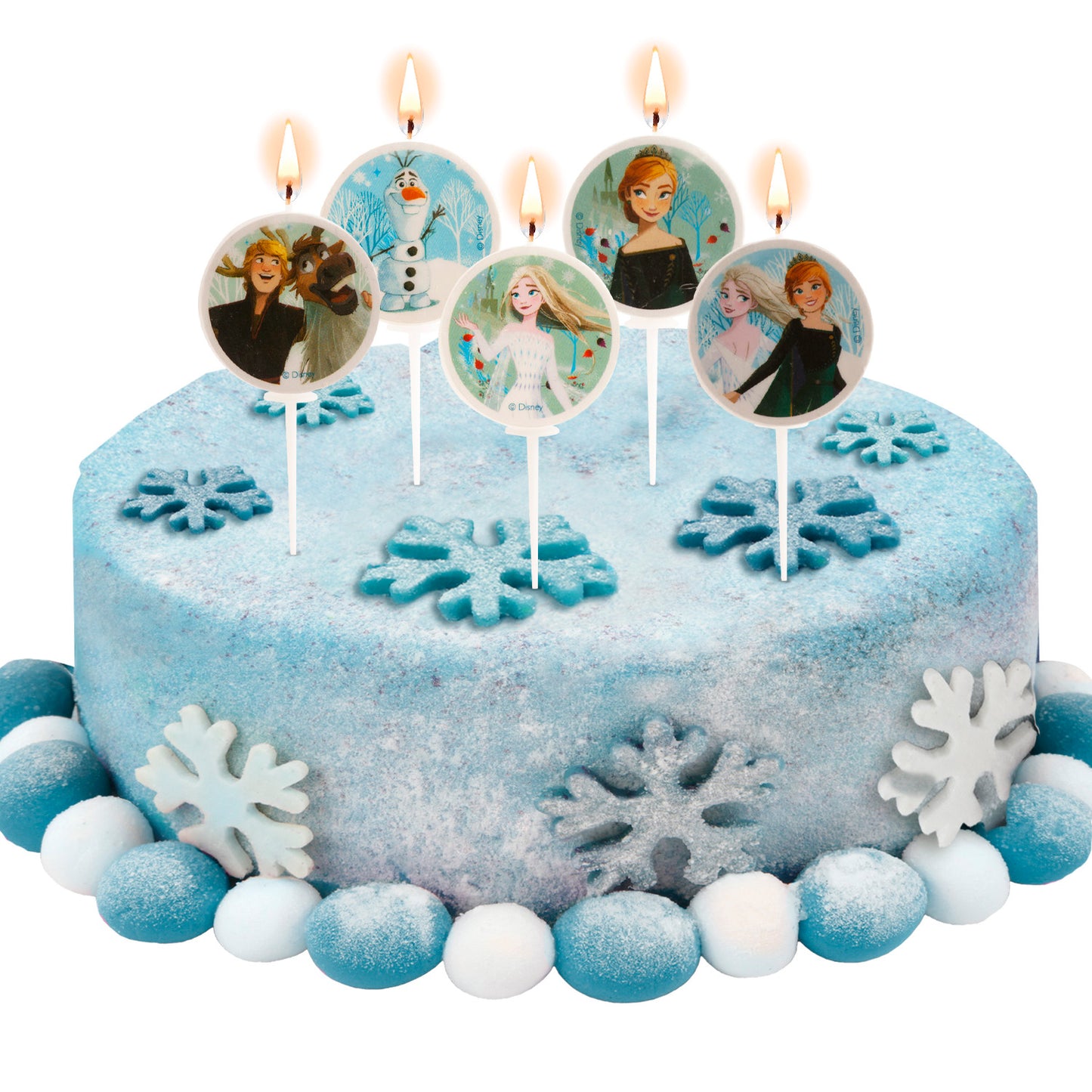 BOUGIES D'ANNIVERSAIRE FROZEN Ø 3CM