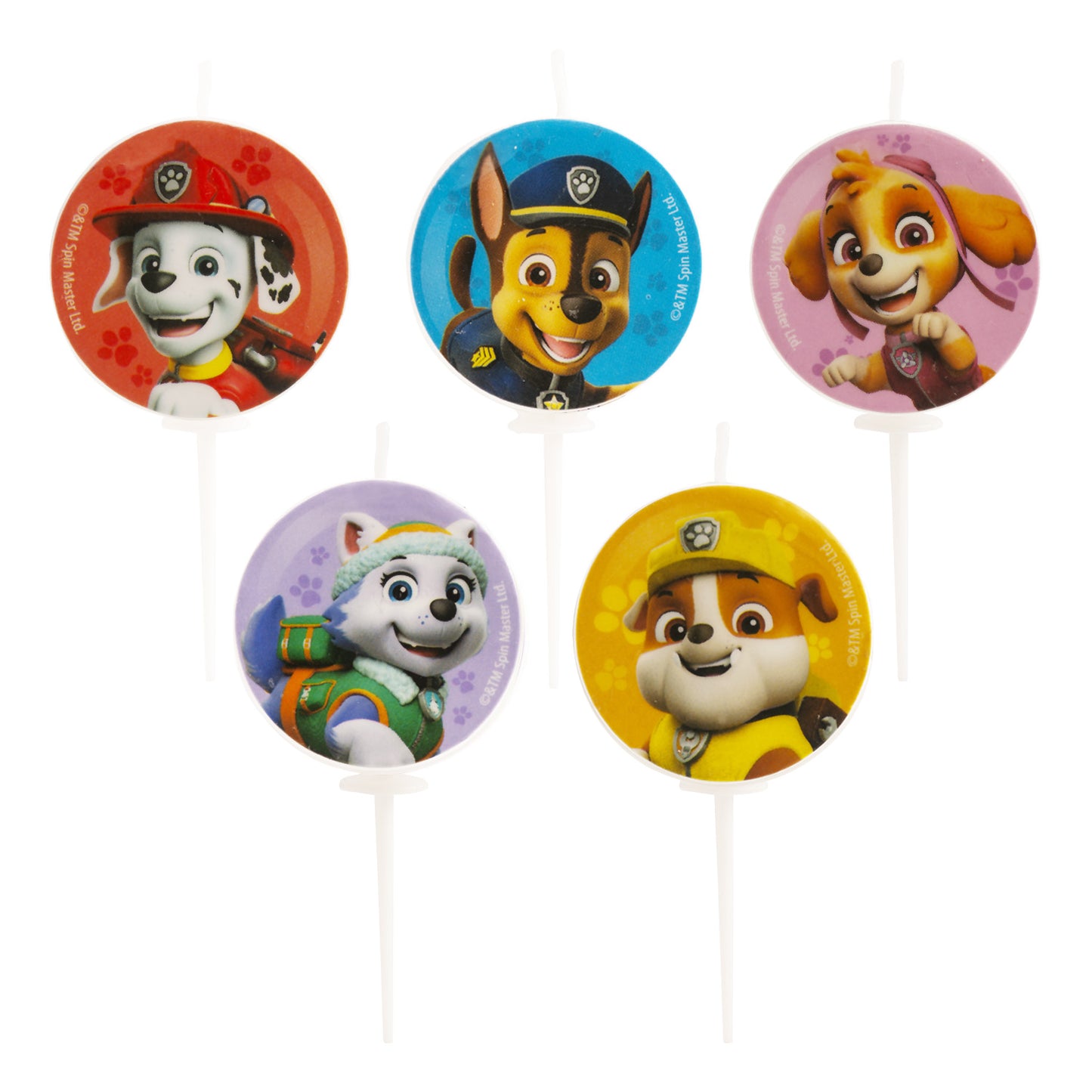 PAW PATROL BIRTHDAY CANDLES Ø 3CM