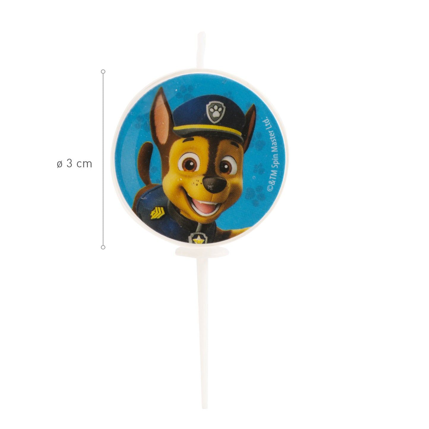PAW PATROL BIRTHDAY CANDLES Ø 3CM