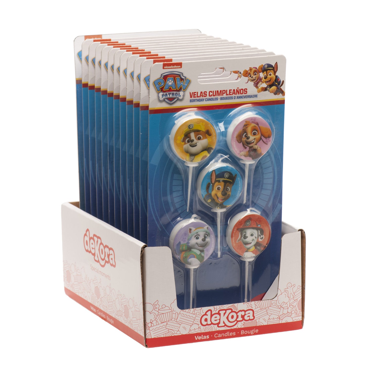 VELAS DE ANIVERSÁRIO PATRULHA PATA Ø 3CM