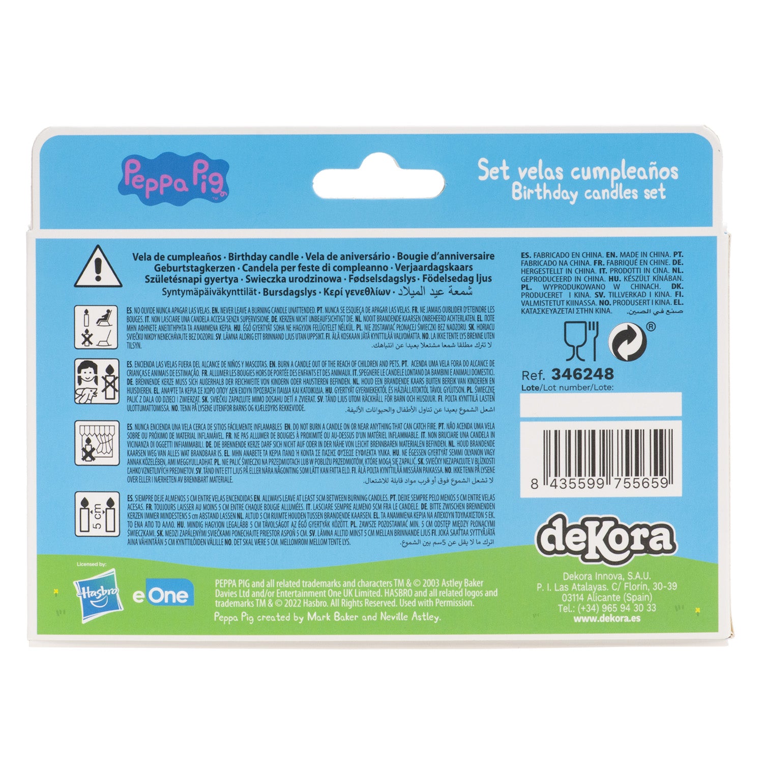 4 VELAS ANIVERSARIO PEPPA PIG