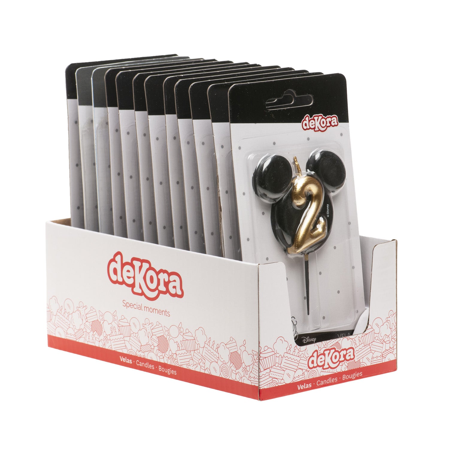 VELAS DE ANIVERSÁRIO ORELHAS DO MICKEY MOUSE 8,5 CM | Nº 2