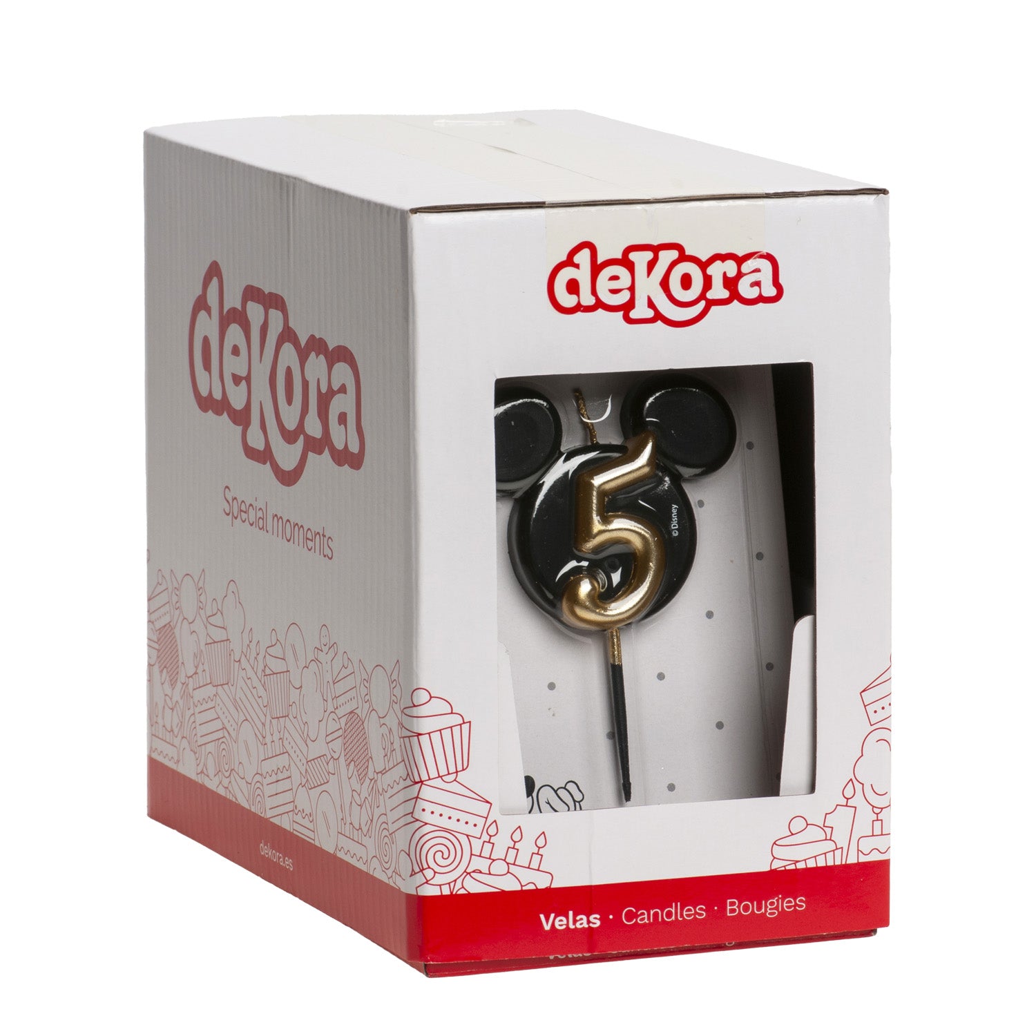 VELAS DE ANIVERSÁRIO ORELHAS DO MICKEY MOUSE 8,5 CM | Nº 5