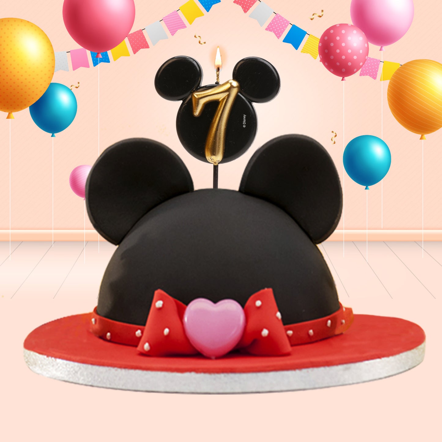 VELAS DE ANIVERSÁRIO ORELHAS DO MICKEY MOUSE 8,5 CM | Nº 7