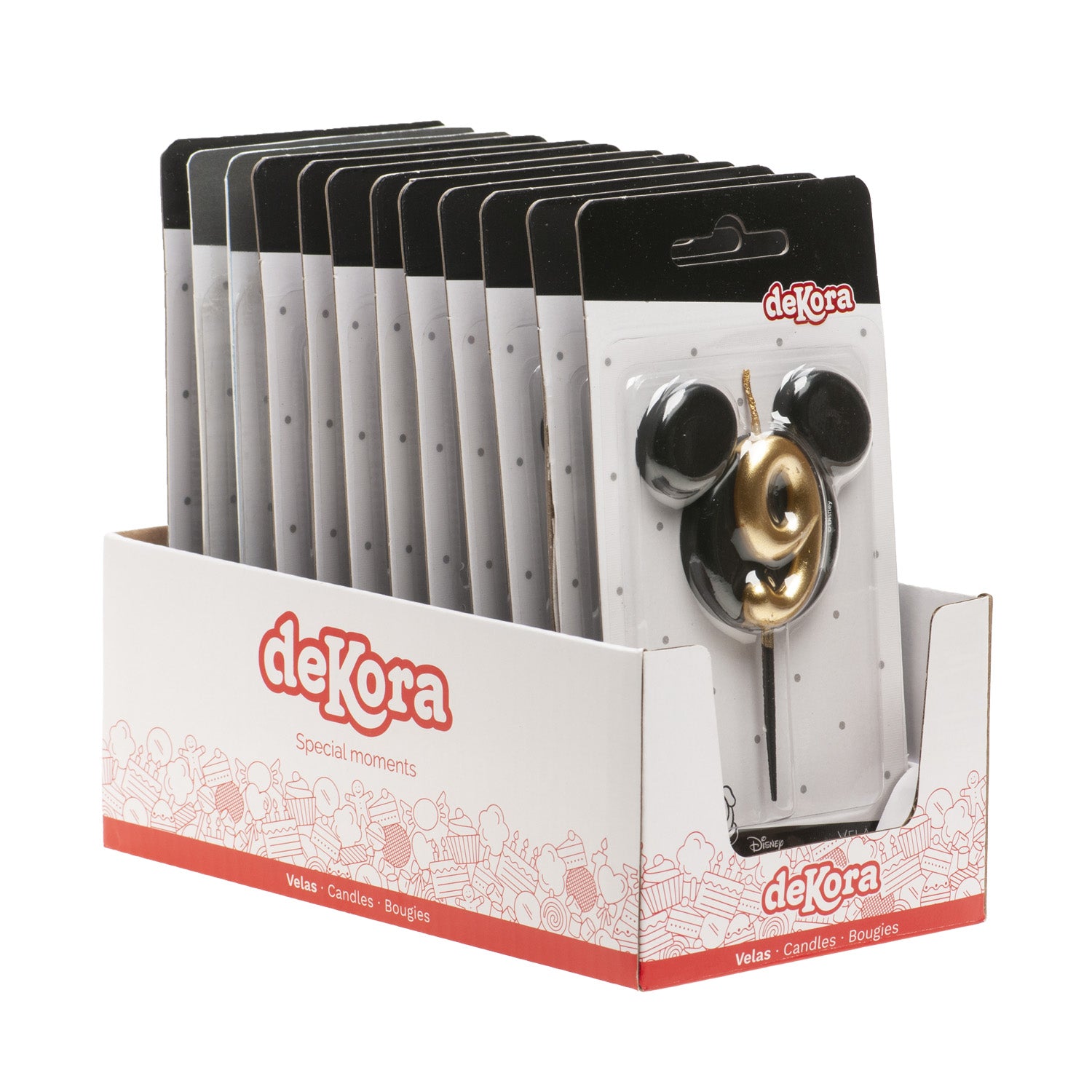 VELAS DE ANIVERSÁRIO ORELHAS DO MICKEY MOUSE 8,5 CM | Nº 9