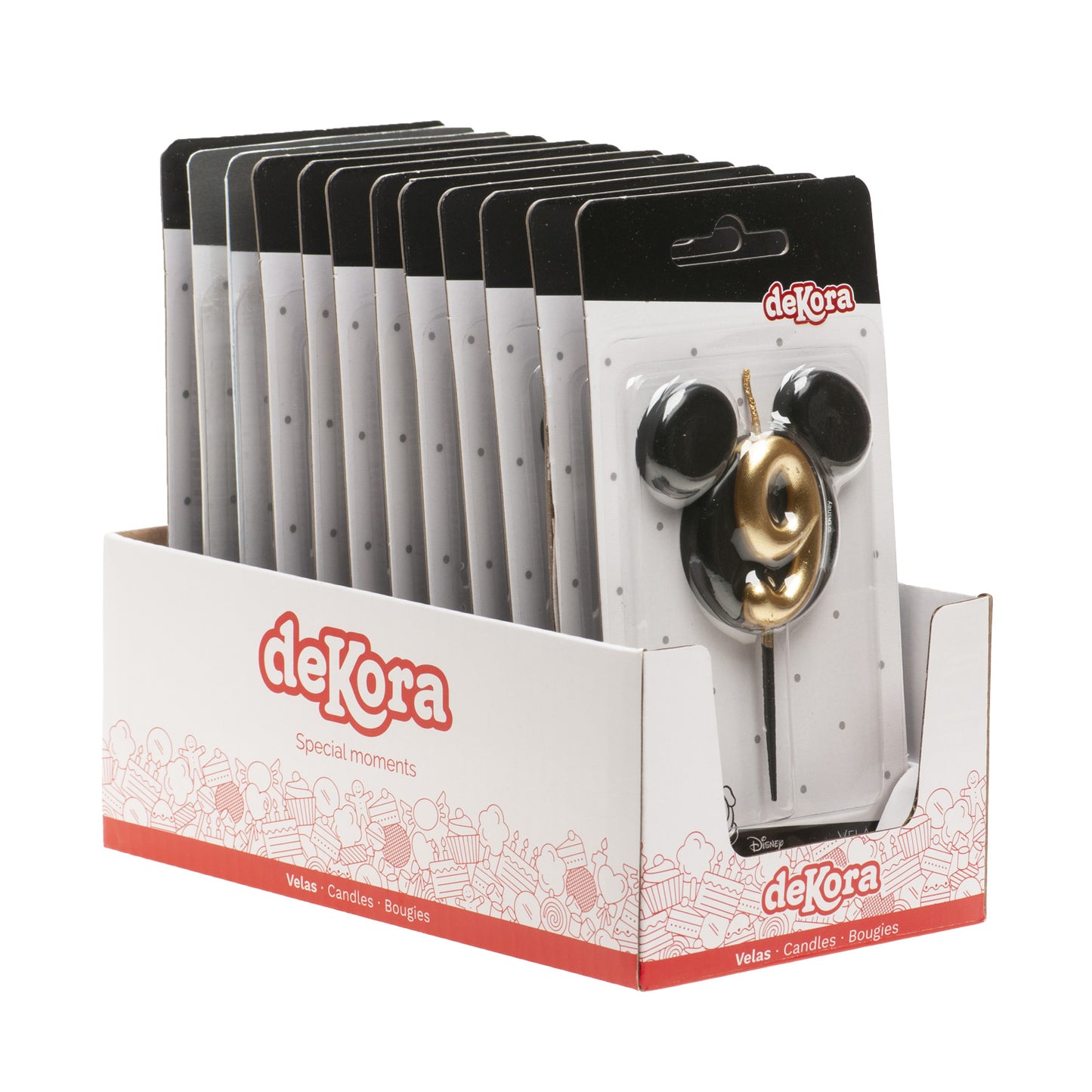 VELAS DE ANIVERSÁRIO ORELHAS DO MICKEY MOUSE 8,5 CM | Nº 9